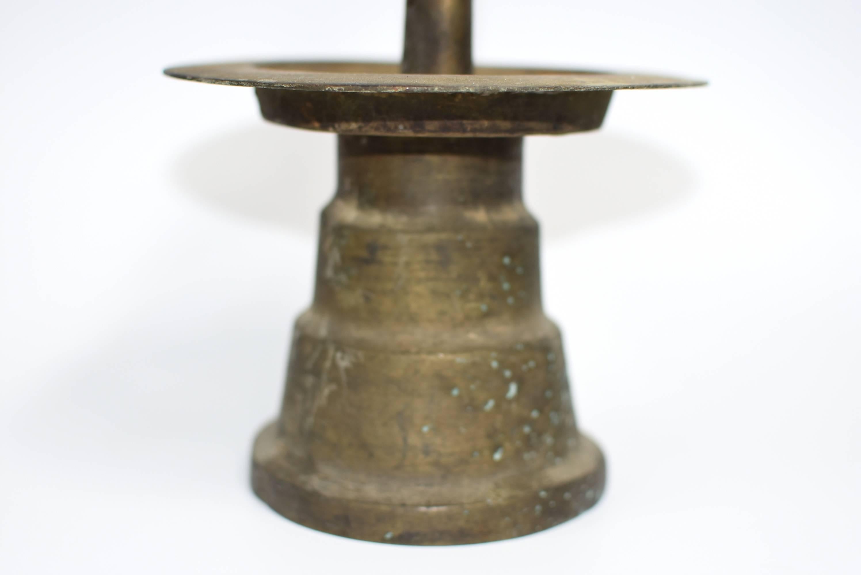 Antique Tibetan Bronze Oil Lamp 5