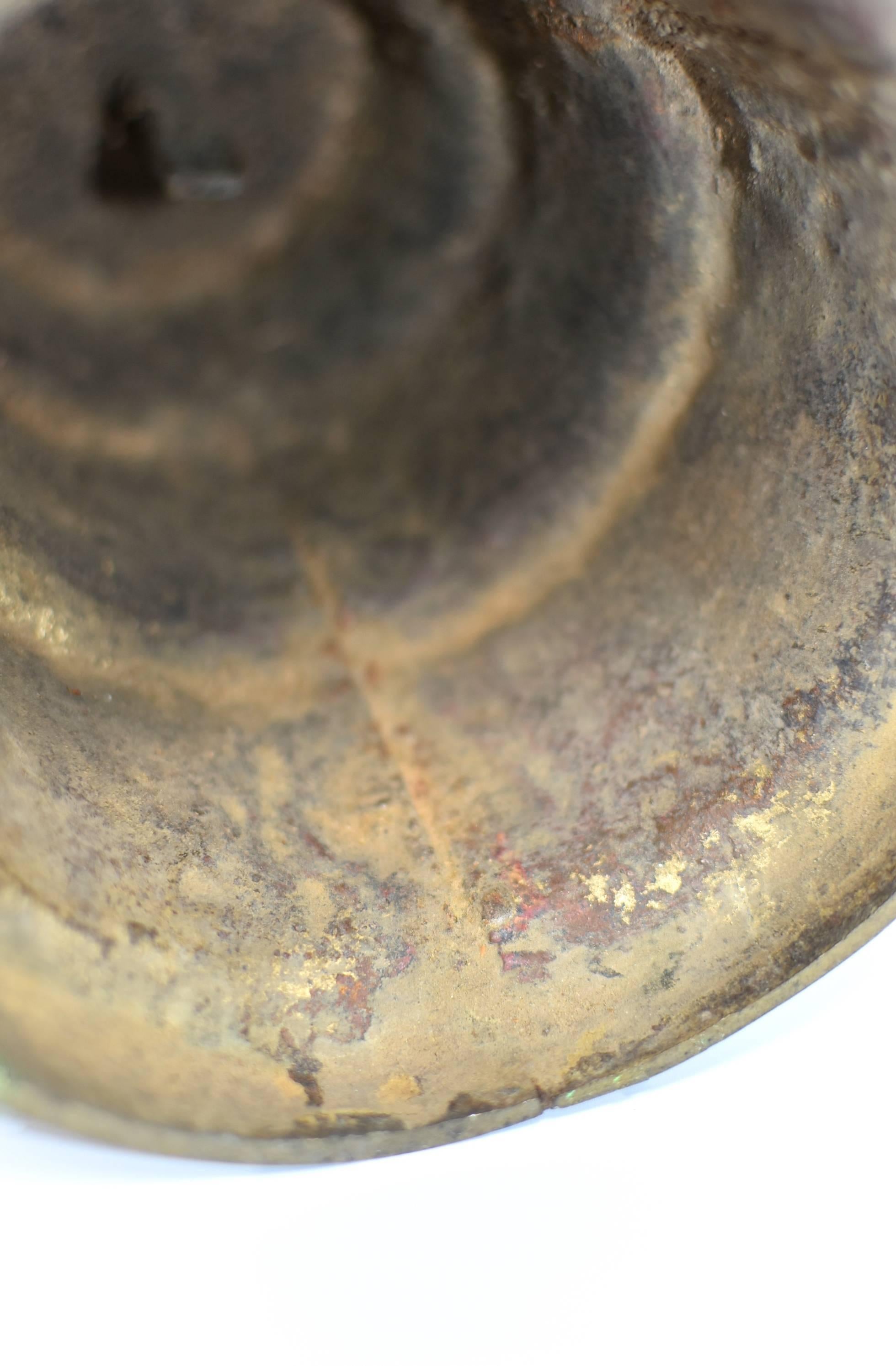 Antique Tibetan Bronze Oil Lamp 7
