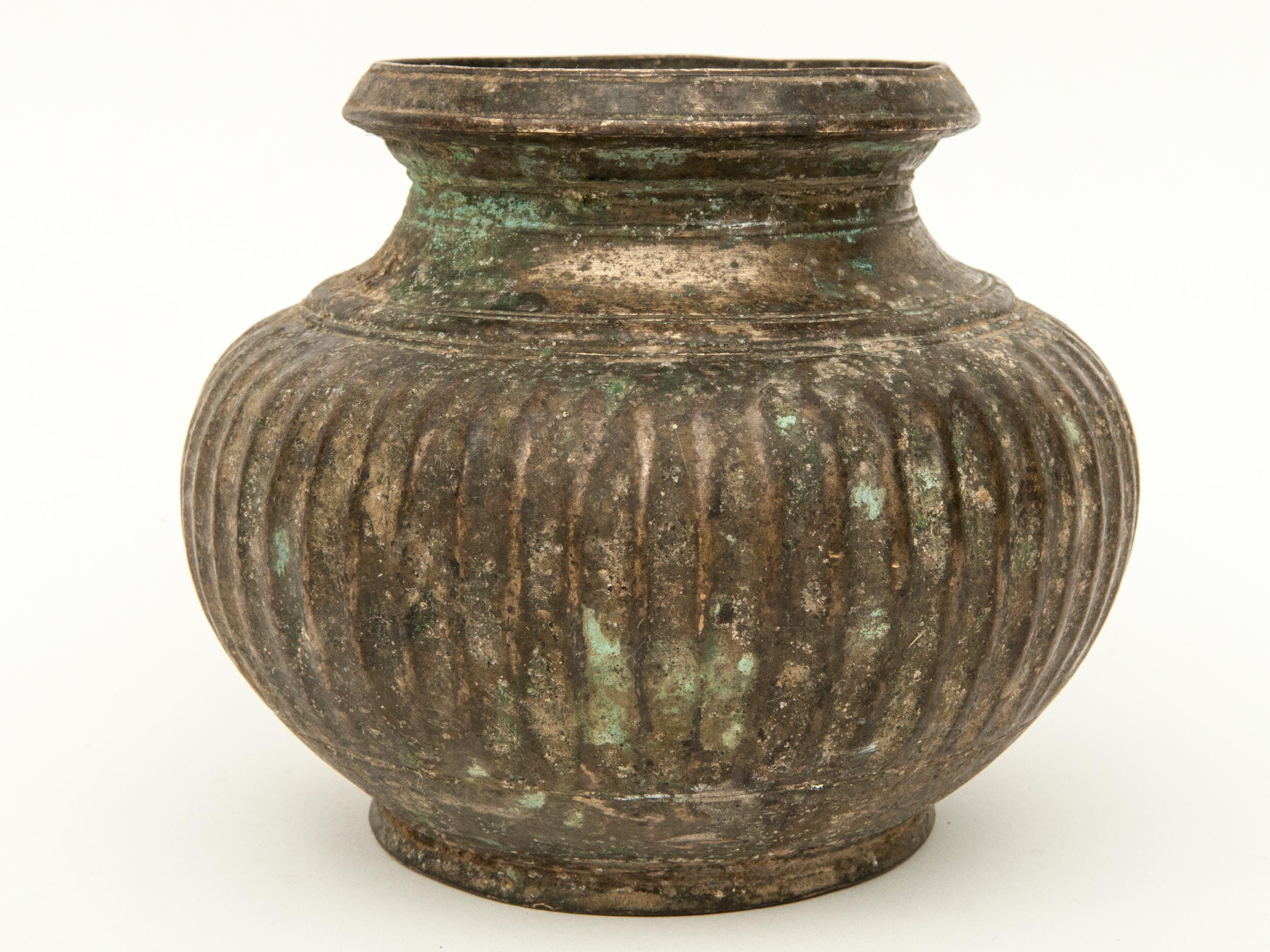 Metalwork Antique Tibetan Bronze Pot, 18th Century or Earlier