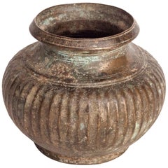 Antique Tibetan Bronze Pot, 18th Century or Earlier