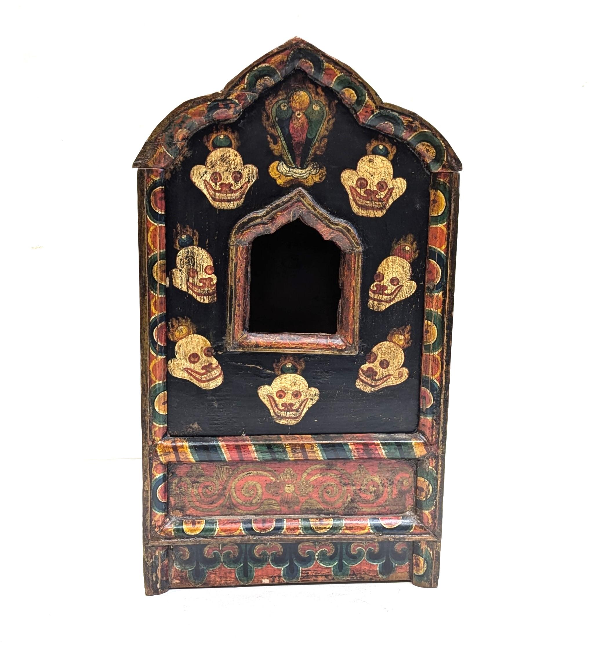 Antique Tibetan Buddha Box 8