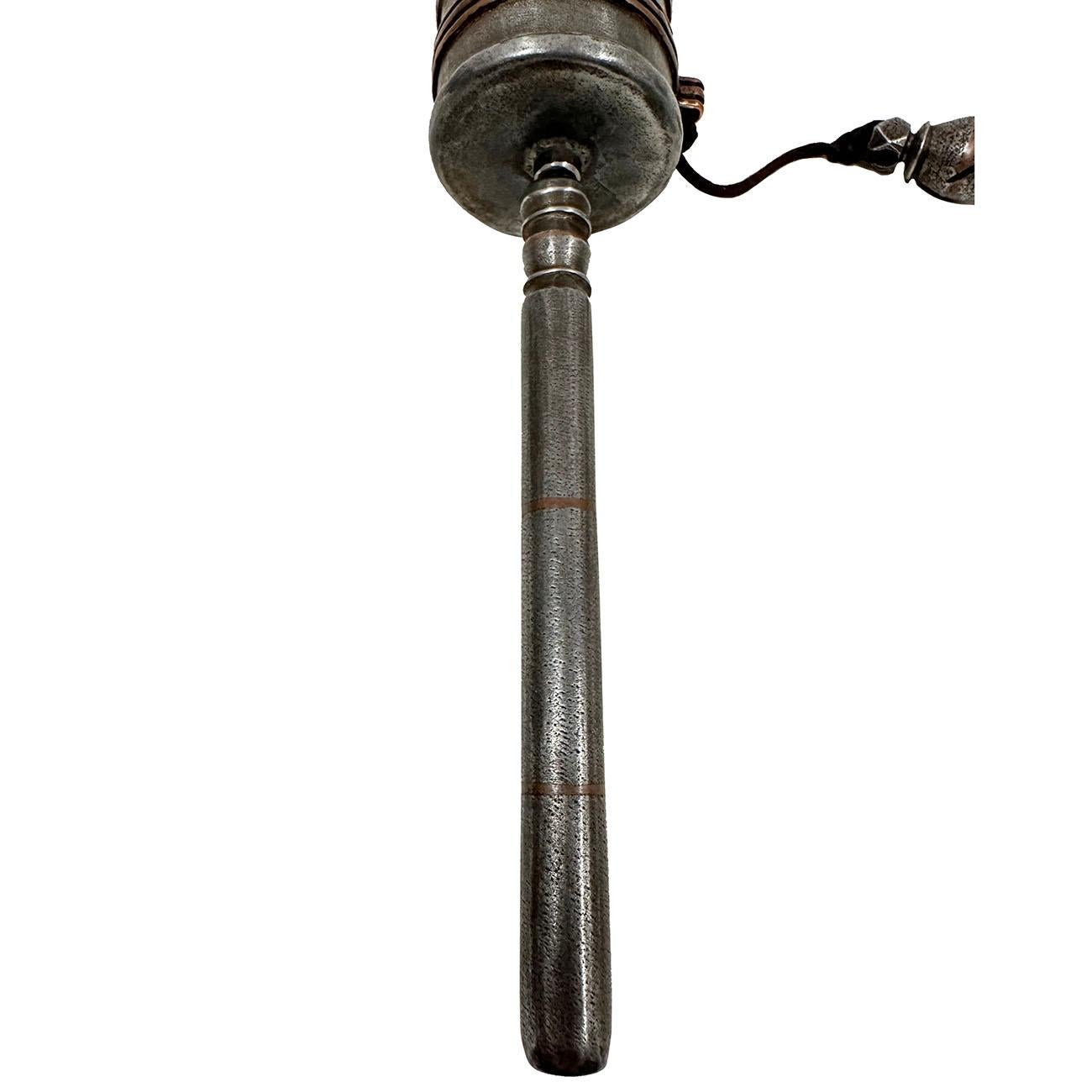 Hand-Crafted Antique Tibetan Buddhist Handcrafted handheld Spinning Prayer wheel For Sale