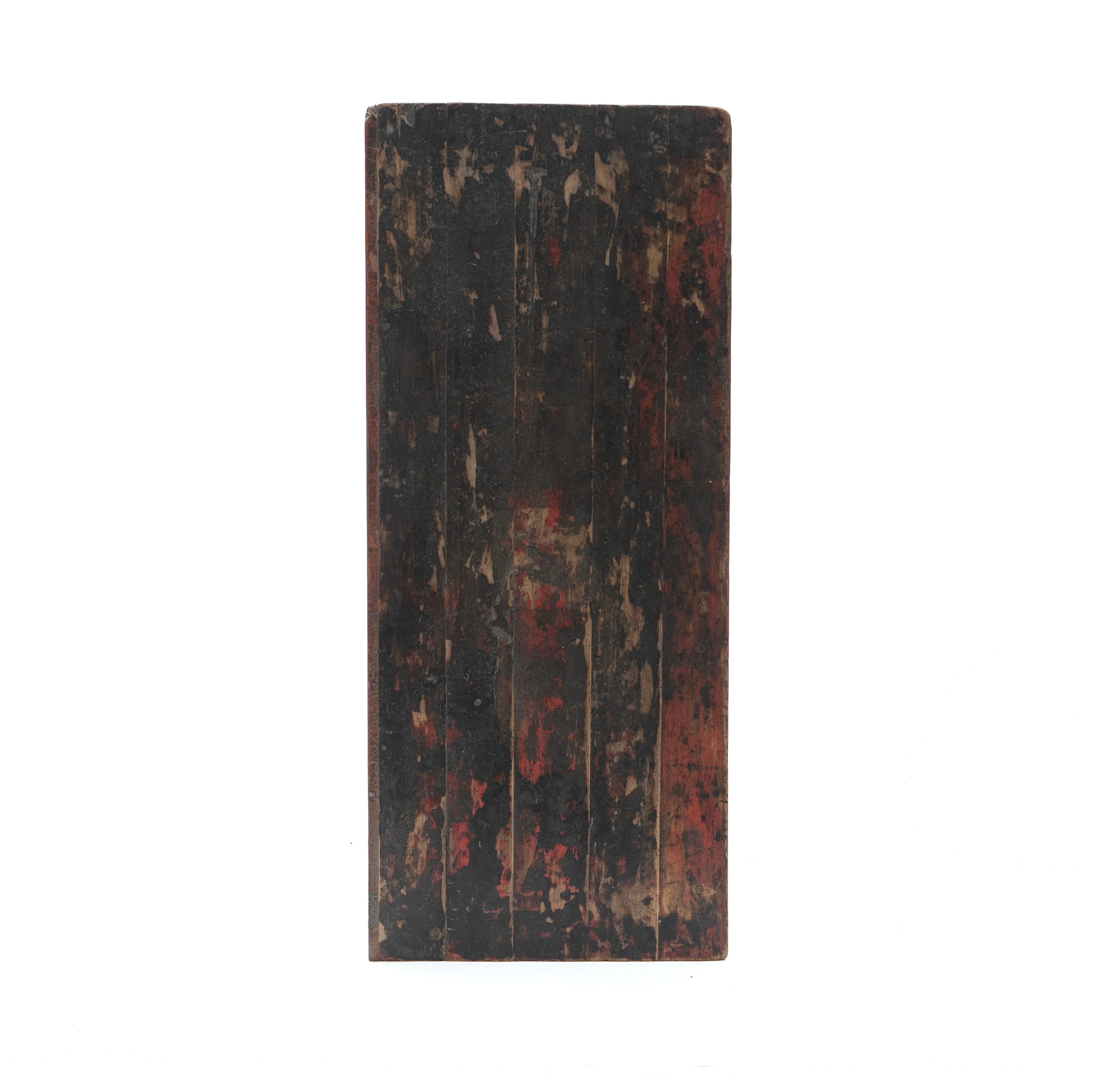 Antique Tibetan Cabinet with Original Dragon Motif Decoration For Sale 2