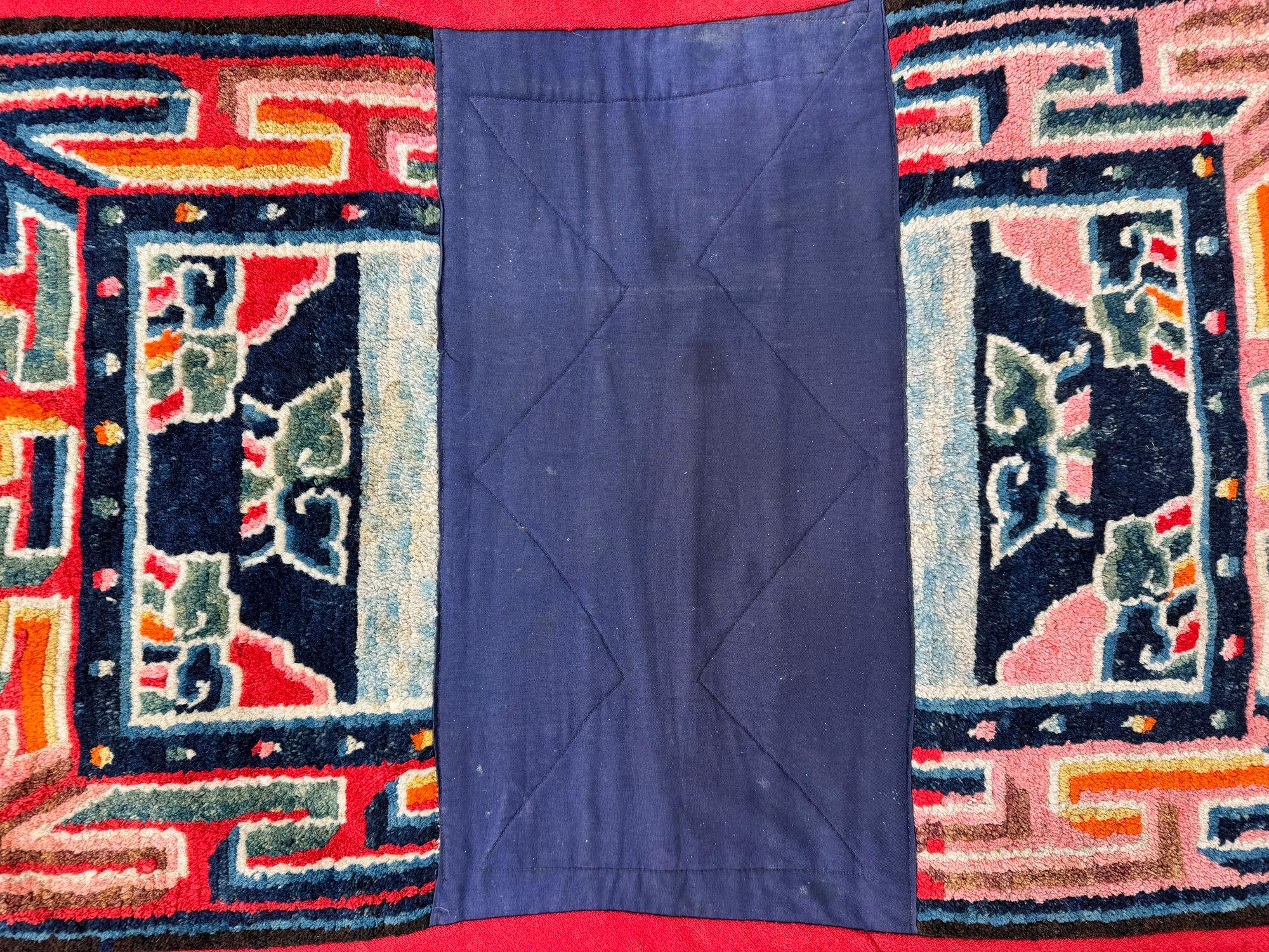 Antique Tibetan Horse Saddle Cover 1.00m x 0.60m 6