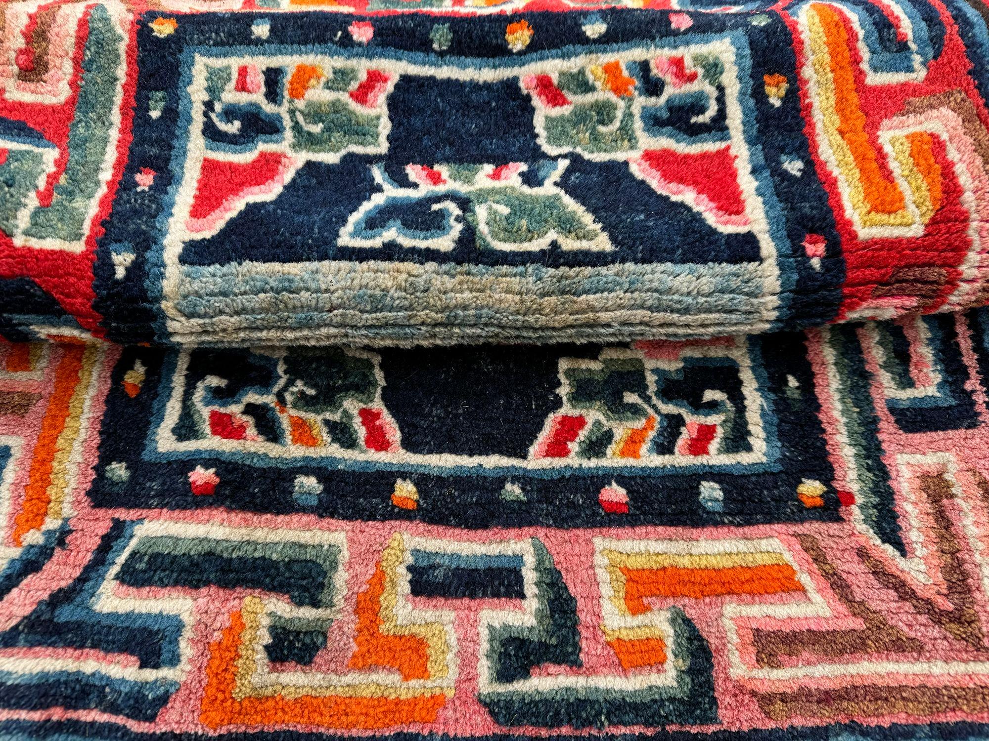 Antique Tibetan Horse Saddle Cover 1.00m x 0.60m 8