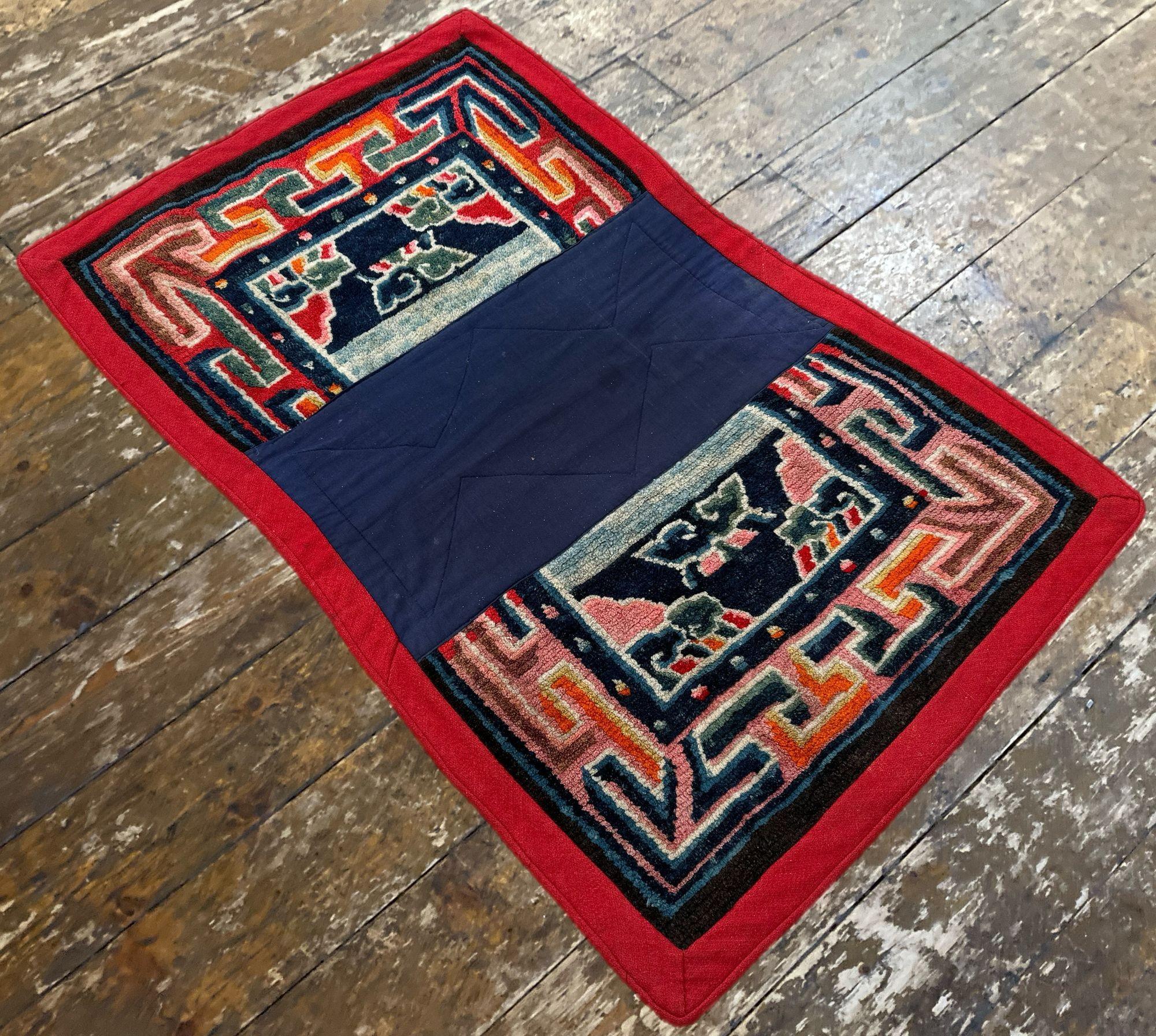 Wool Antique Tibetan Horse Saddle Cover 1.00m x 0.60m