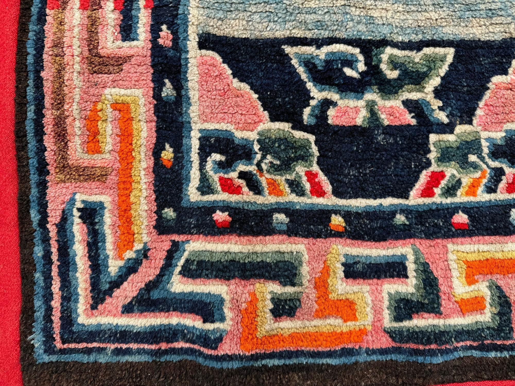 Antique Tibetan Horse Saddle Cover 1.00m x 0.60m 1