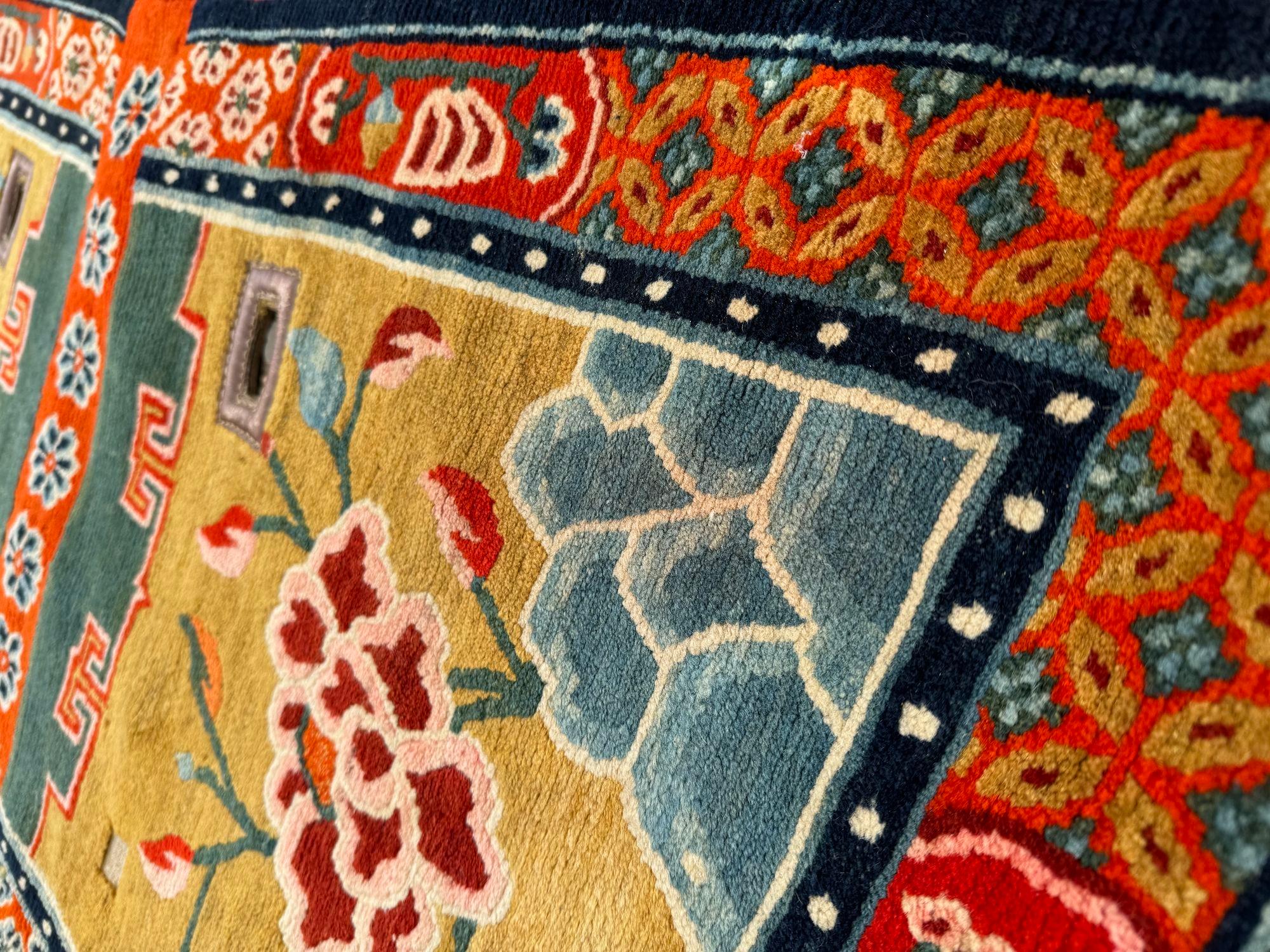 Antique Tibetan Horse Saddle Cover 1.24m x 0.67m 5