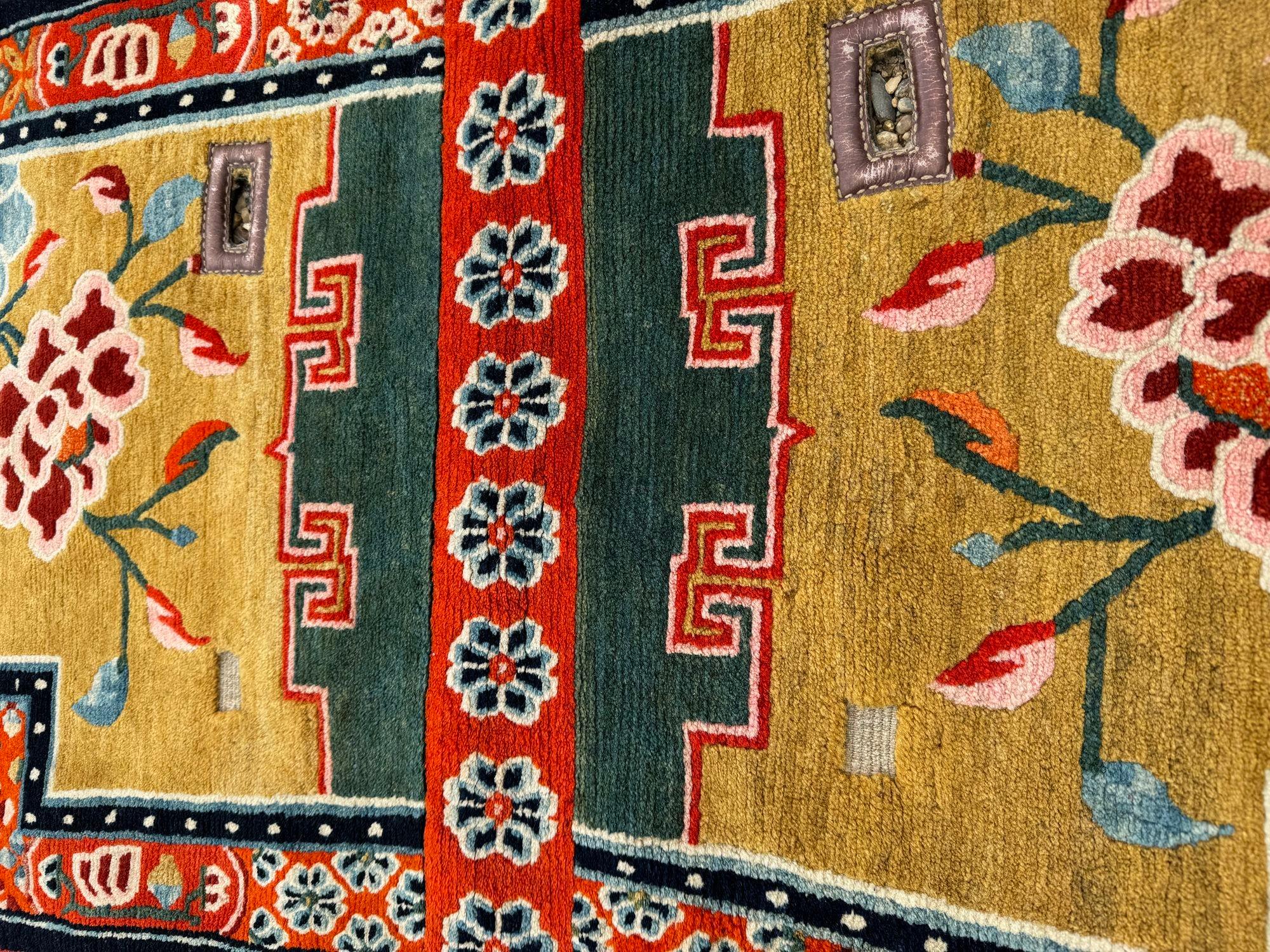 Antique Tibetan Horse Saddle Cover 1.24m x 0.67m 2