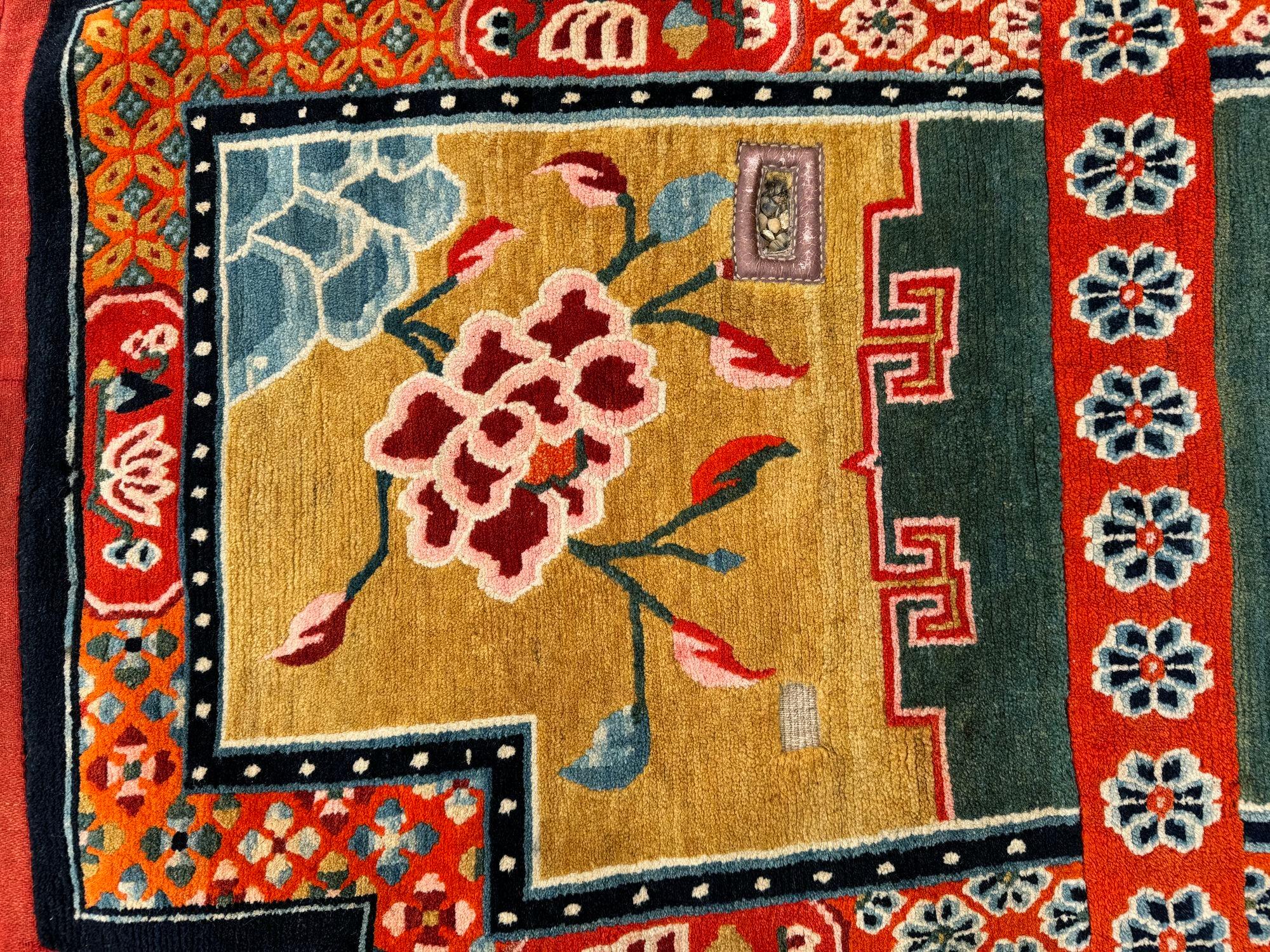 Antique Tibetan Horse Saddle Cover 1.24m x 0.67m 3