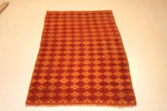Antique Tibetan Monastic Rug with Stepped Diamonds