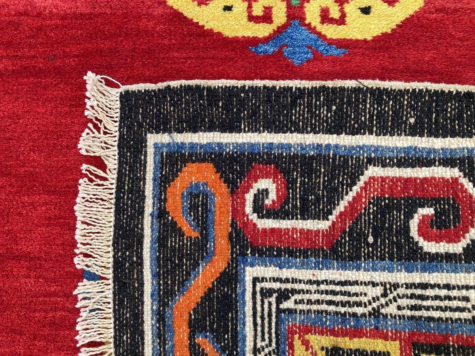 Antiker Tibetischer Teppich 1.70m X 0.97m im Angebot 8