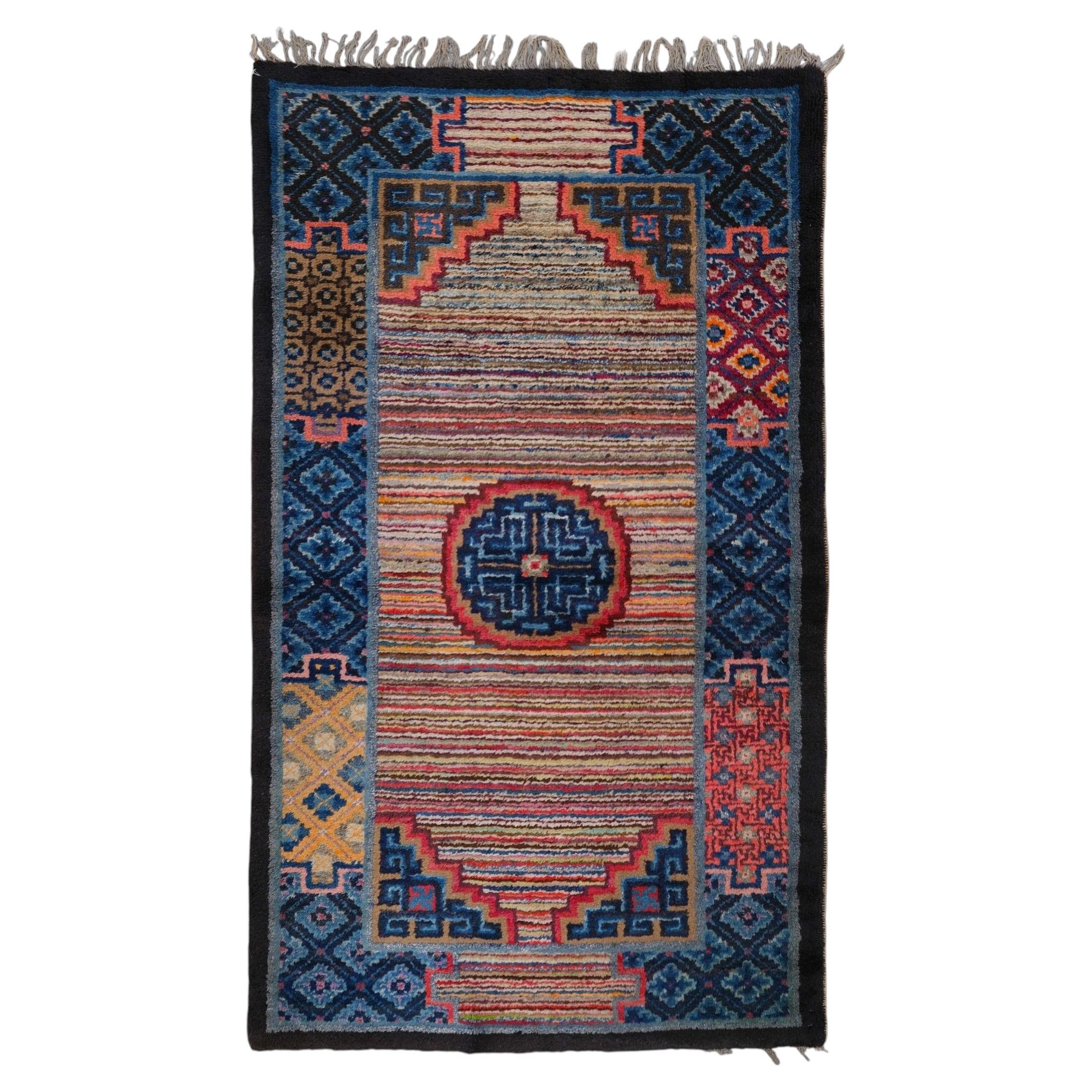 Antique Tibetan Rug - Late 19th Century