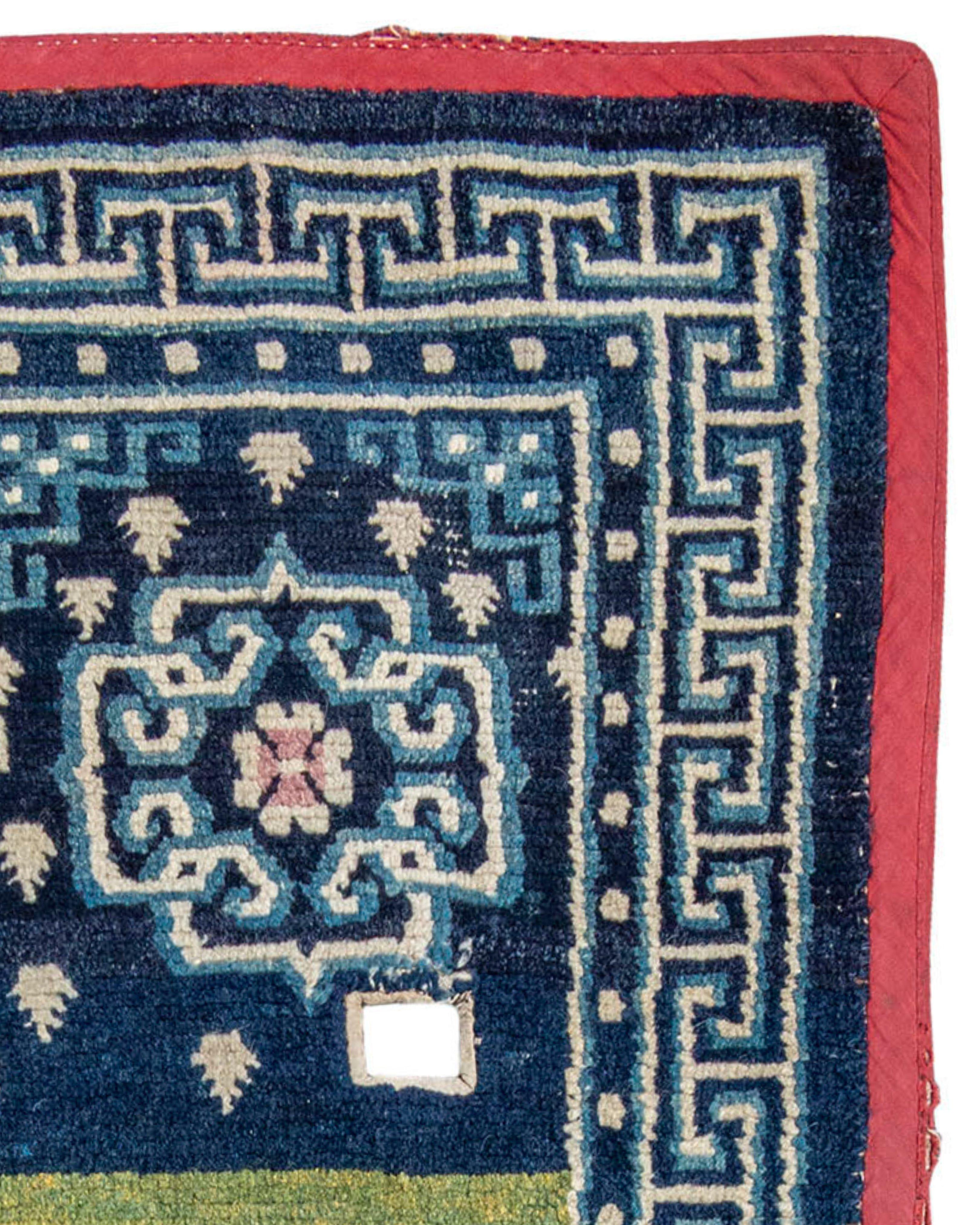 Antique Tibetan Saddle Rug/Blanket, Late 19th Century

Additional Information:
Dimensions: 4'0