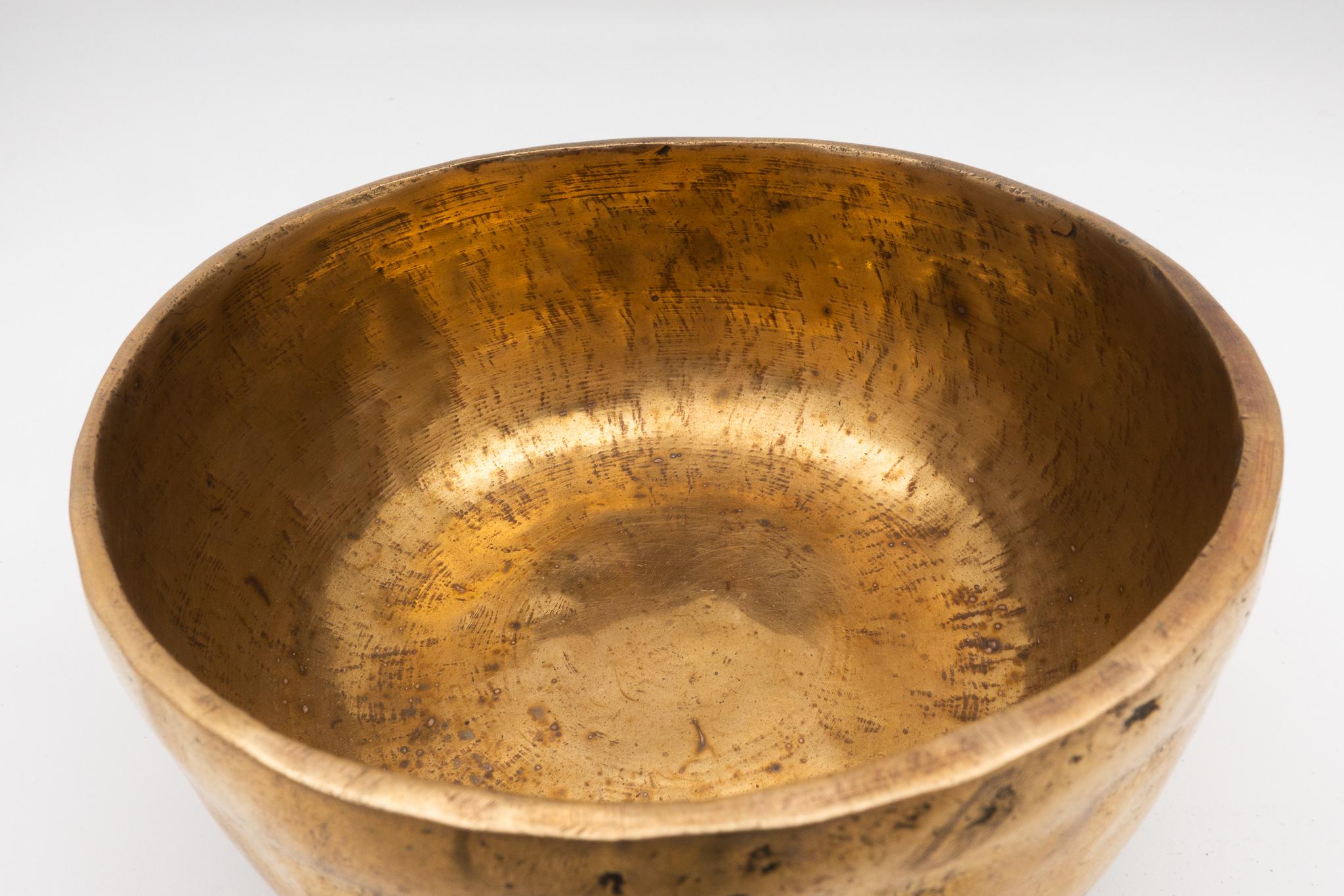 Antique Tibetan Singing Bowl with Striker 1