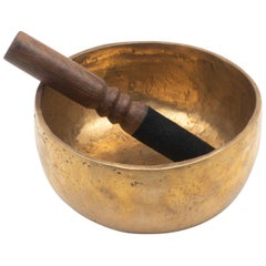 Antique Tibetan Singing Bowl with Striker