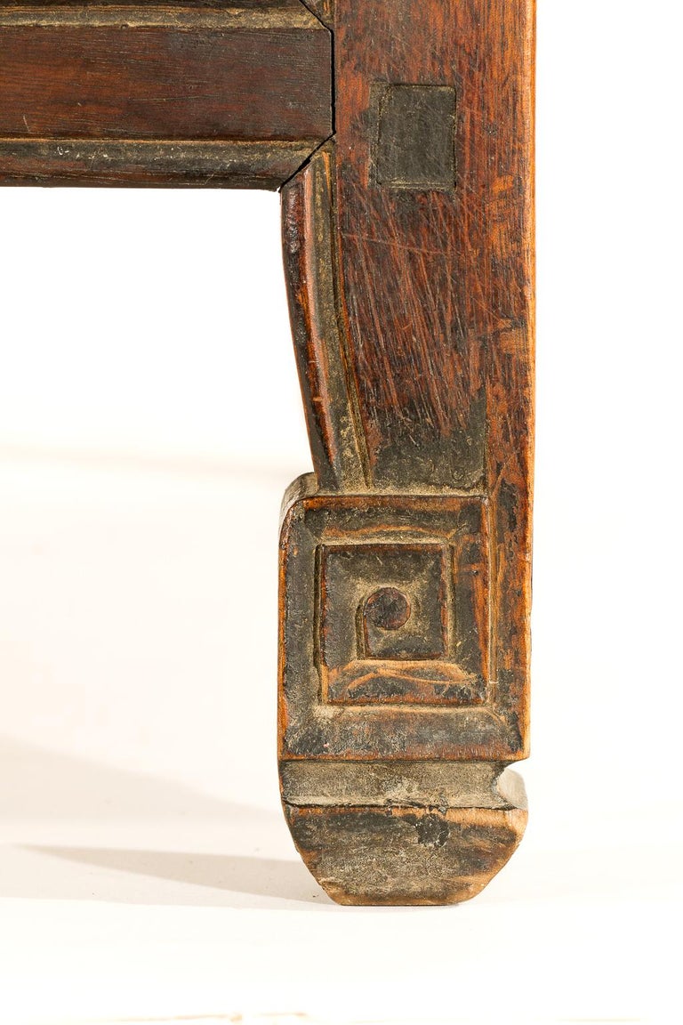 Antique Tibetan Square Tea or Coffee Table with Storage at ...