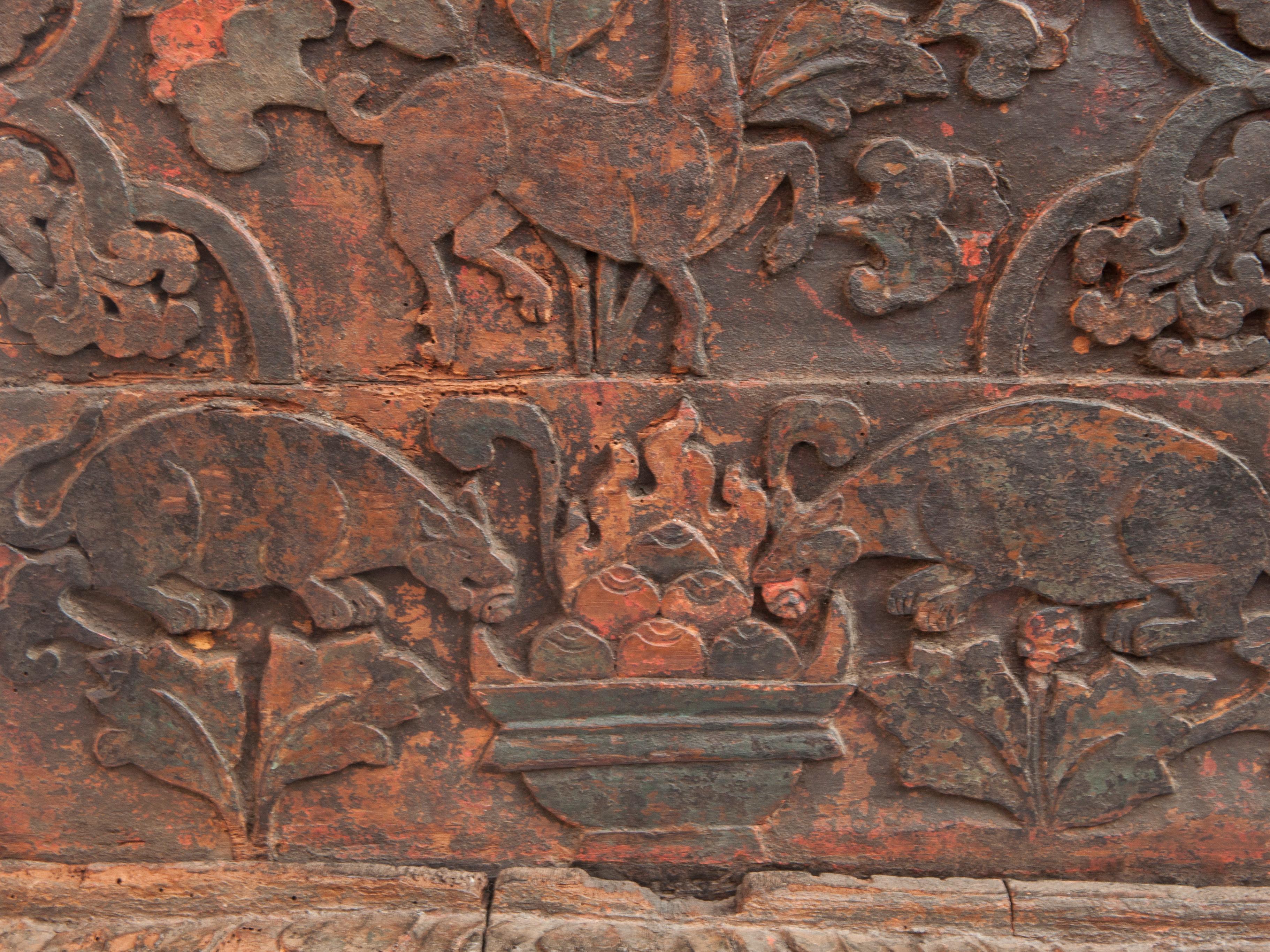 Antique Tibetan Style Religious Storage Box from Bhutan, 19th Century or Earlier 7