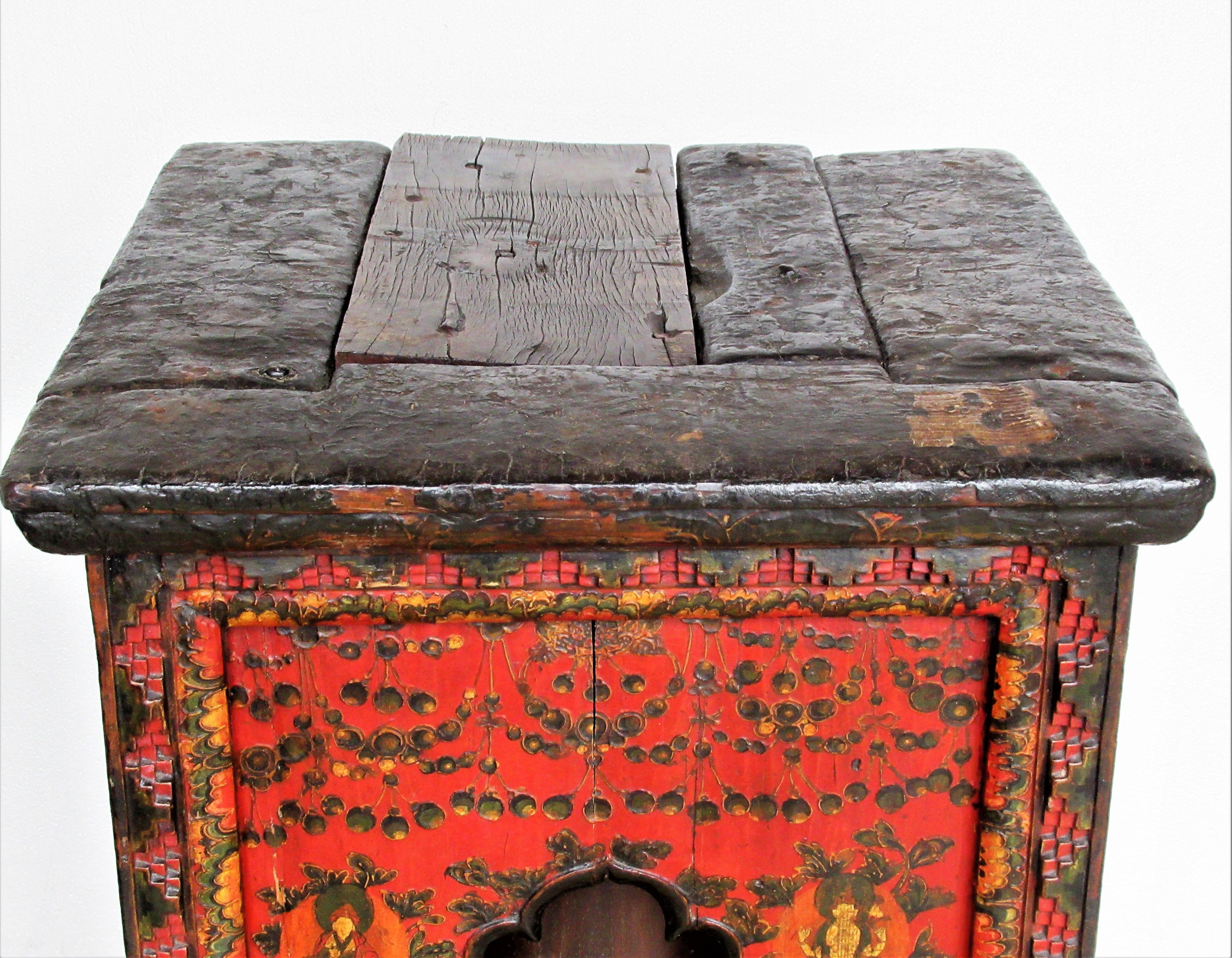 Painted Antique Tibetan Table