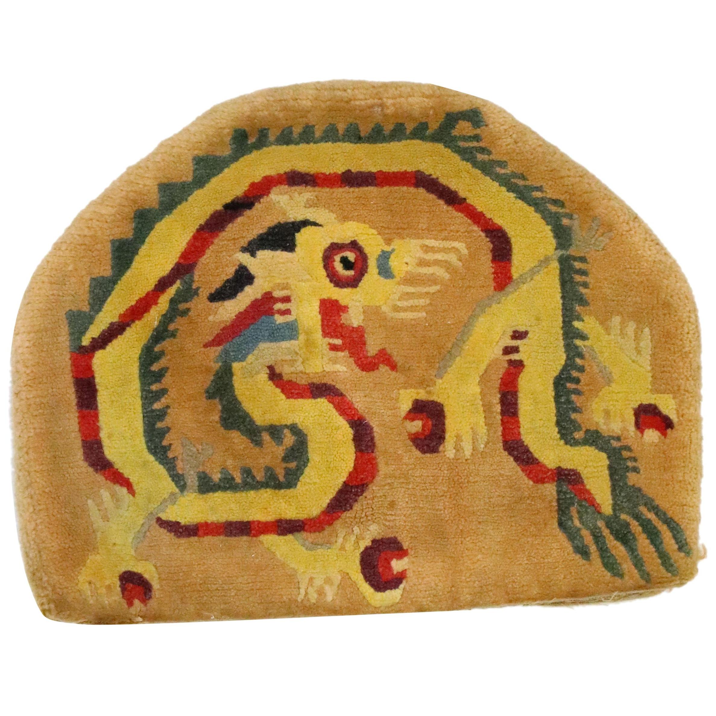 Antique Tibetan Tea Cozy with Dragon Design