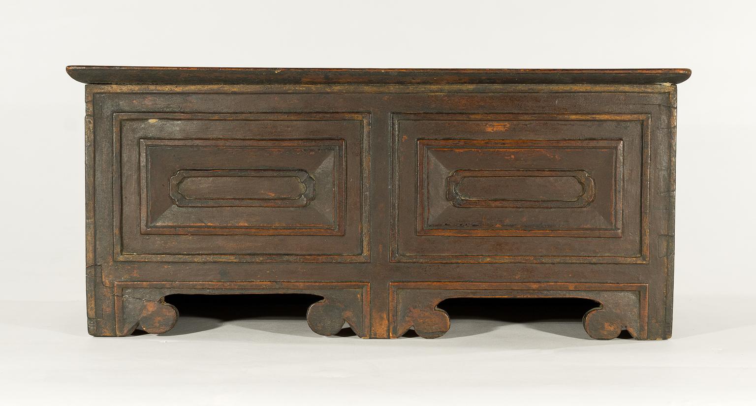 Antique Tibetan Tea Table or Storage Box For Sale 5
