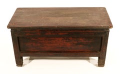 Antique Tibetan Wooden Tea Table, Storage Box or Chest