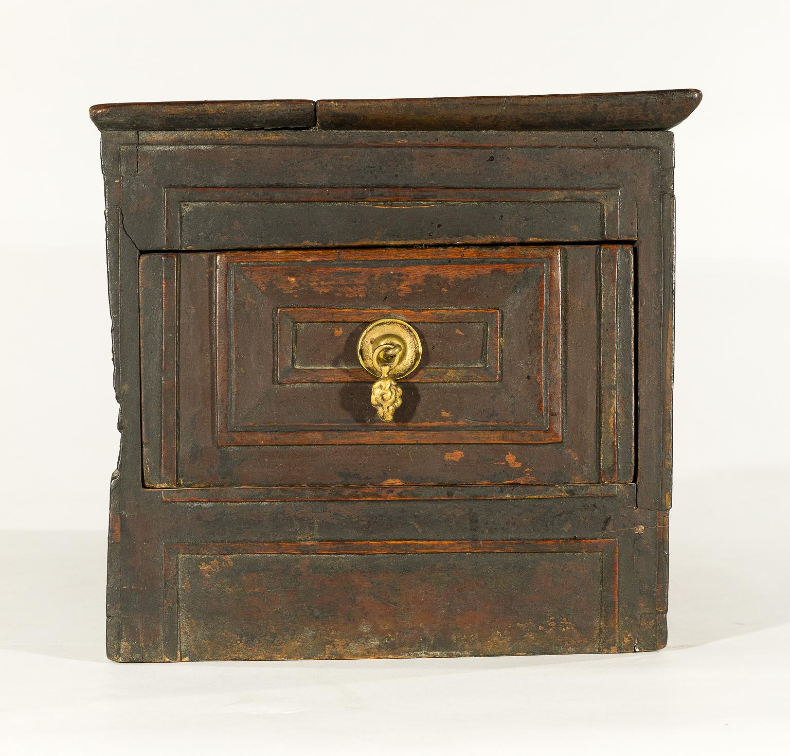 19th Century Antique Tibetan Tea Table or Storage Box For Sale