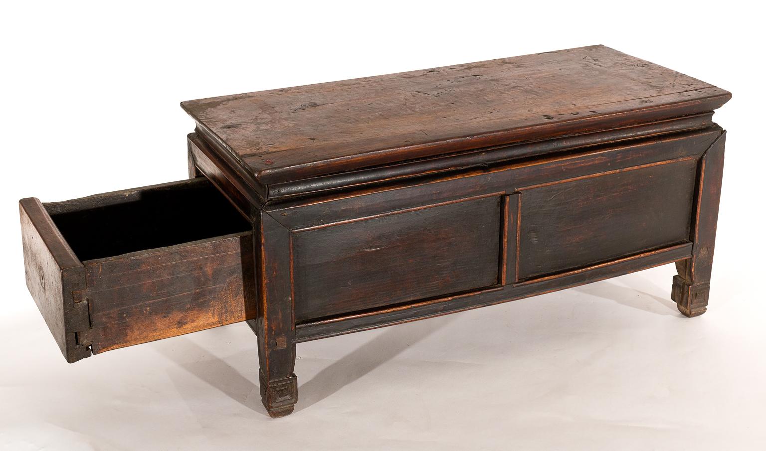 Antique Tibetan Tea Table or Storage Box 1