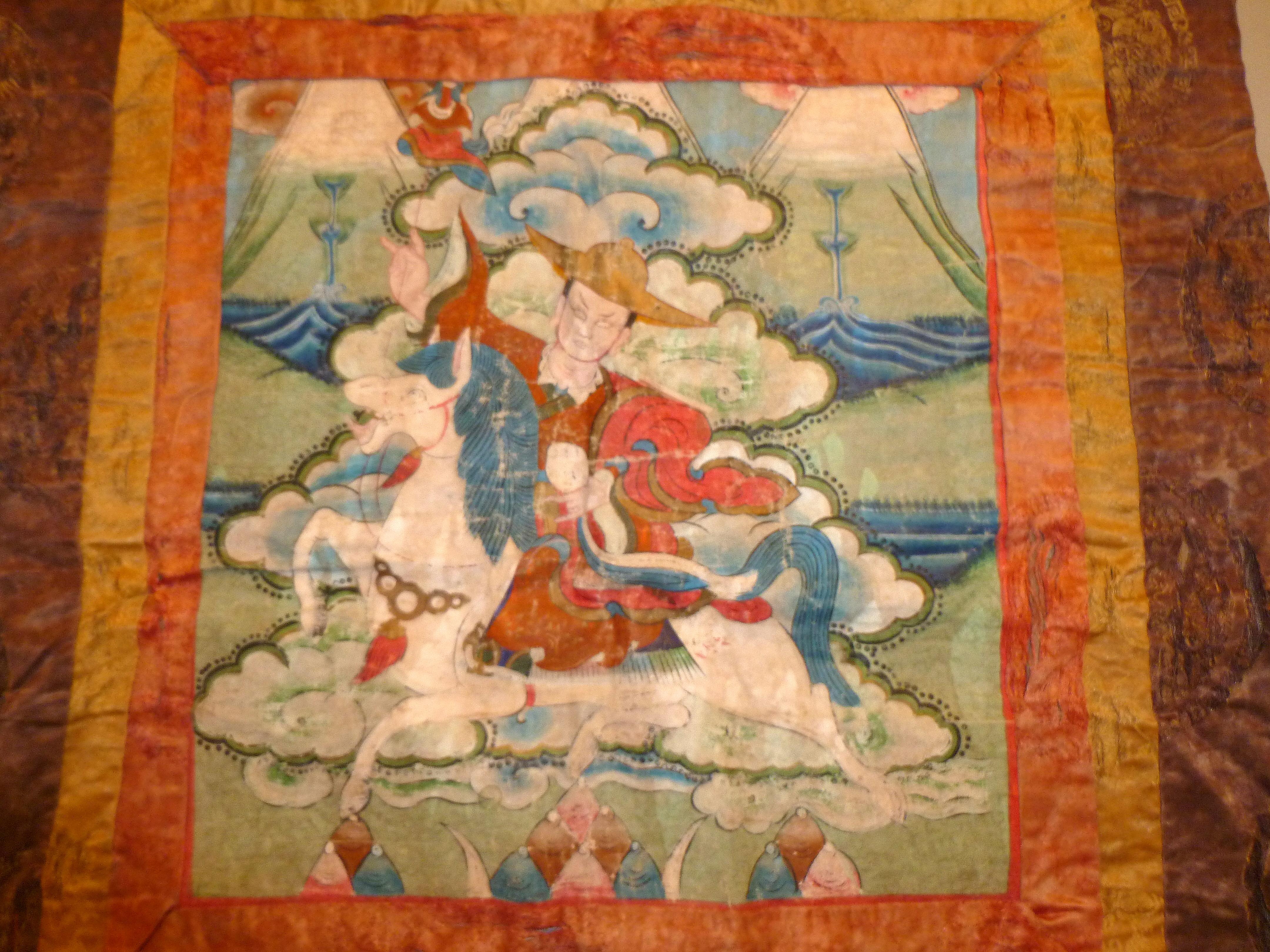 Antique Tibetan Thangka In Good Condition For Sale In Greenwich, CT