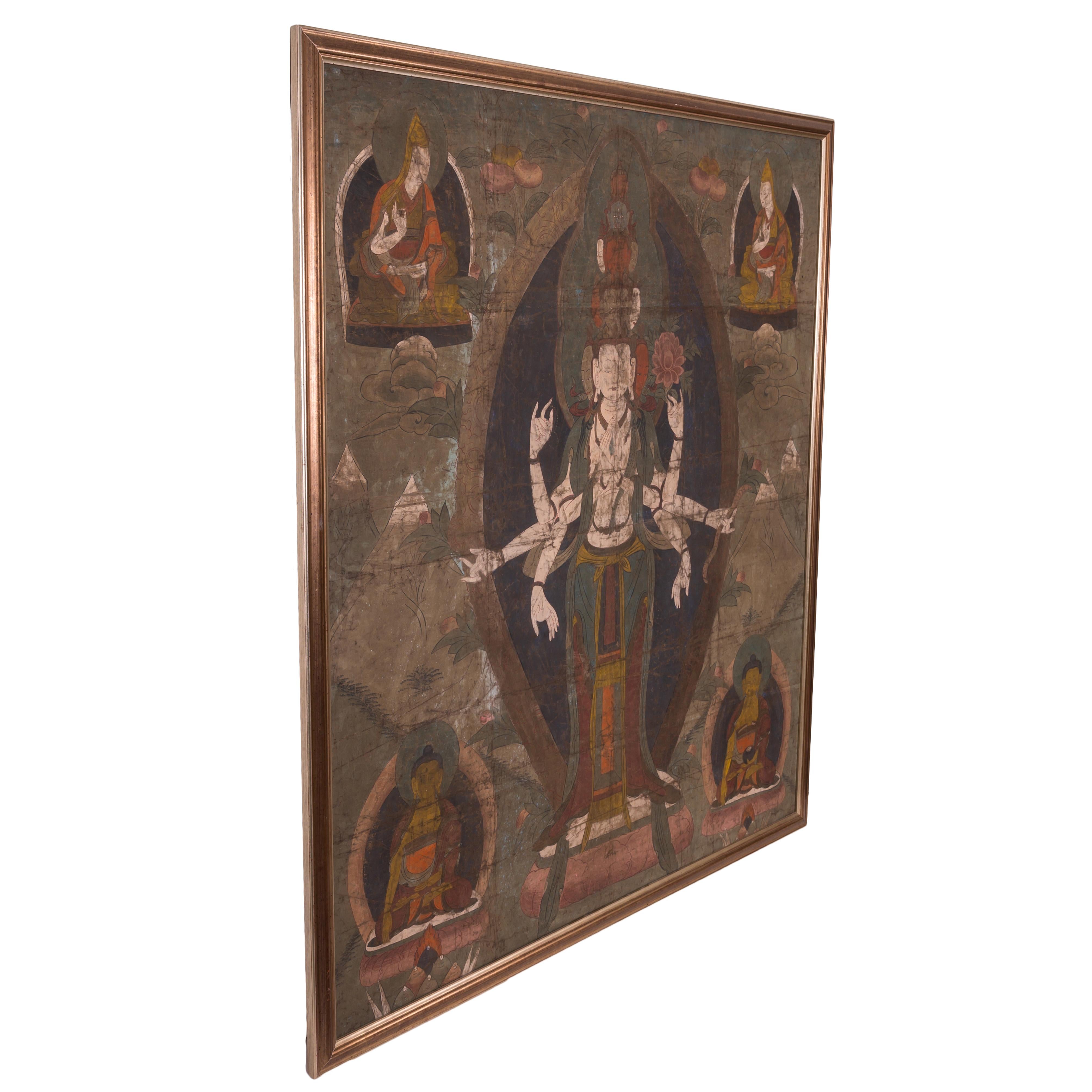 Antique Tibetan Thangka For Sale 3