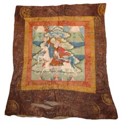 Thangka tibétain antique