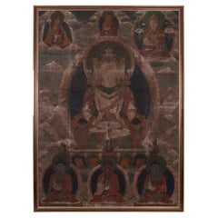 Thangka tibétain antique