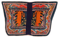 Tappeto antico in lana tibetana Tiger Saddle