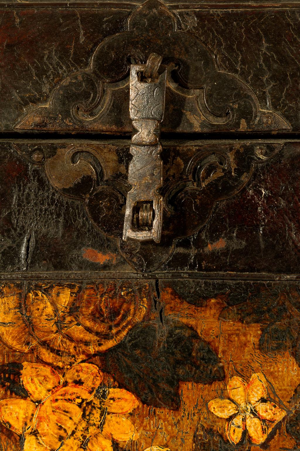Antique Tibetan Wood Chest 5