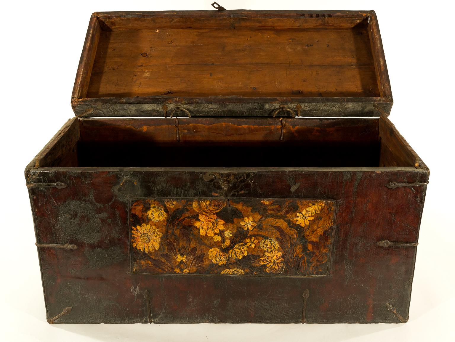 Antique Tibetan Wood Chest 2