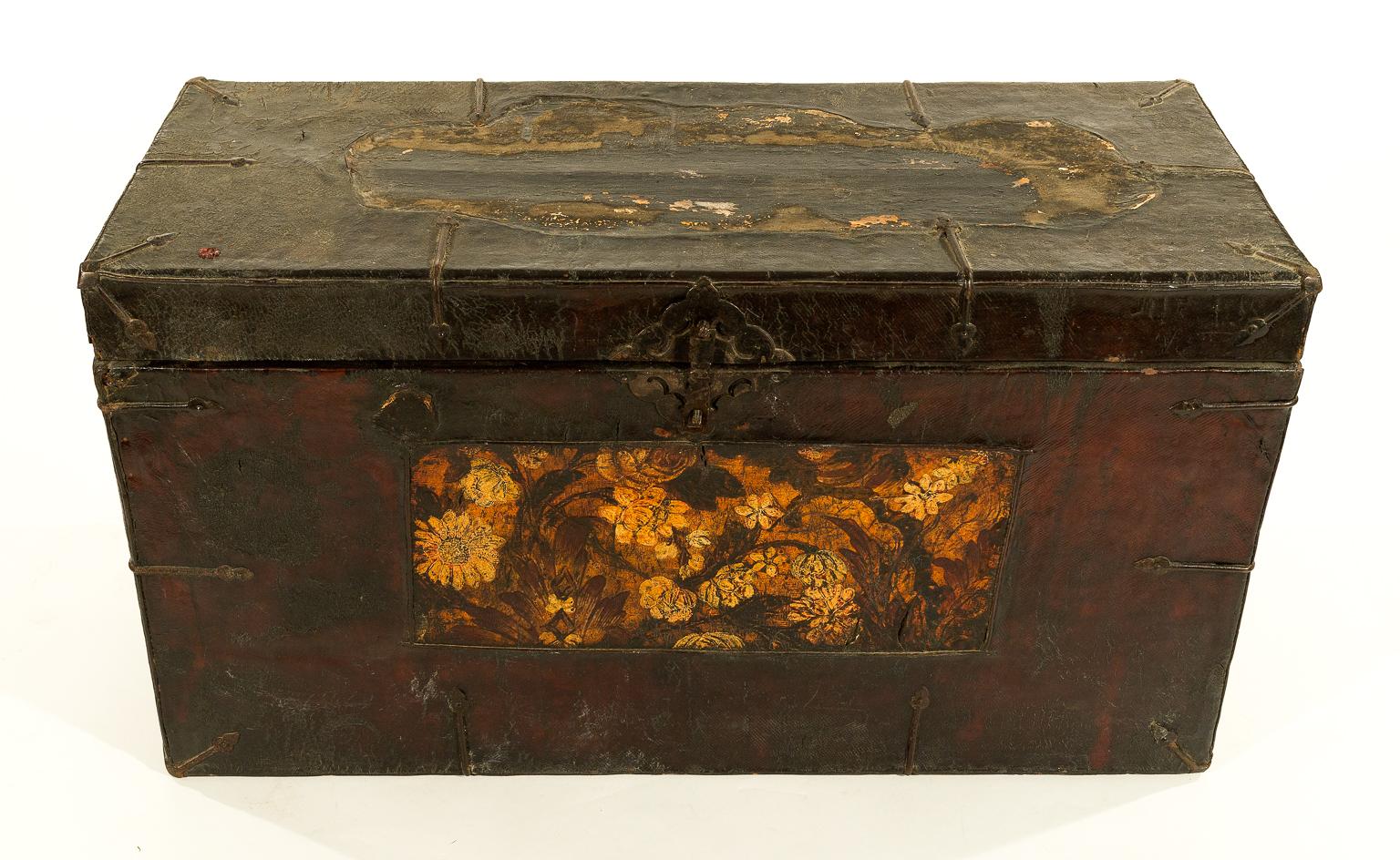 Antique Tibetan Wood Chest 3