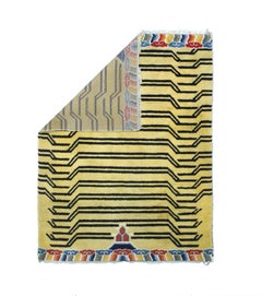 Antique Tibetan Wool Rug 4'10" x 6’3"