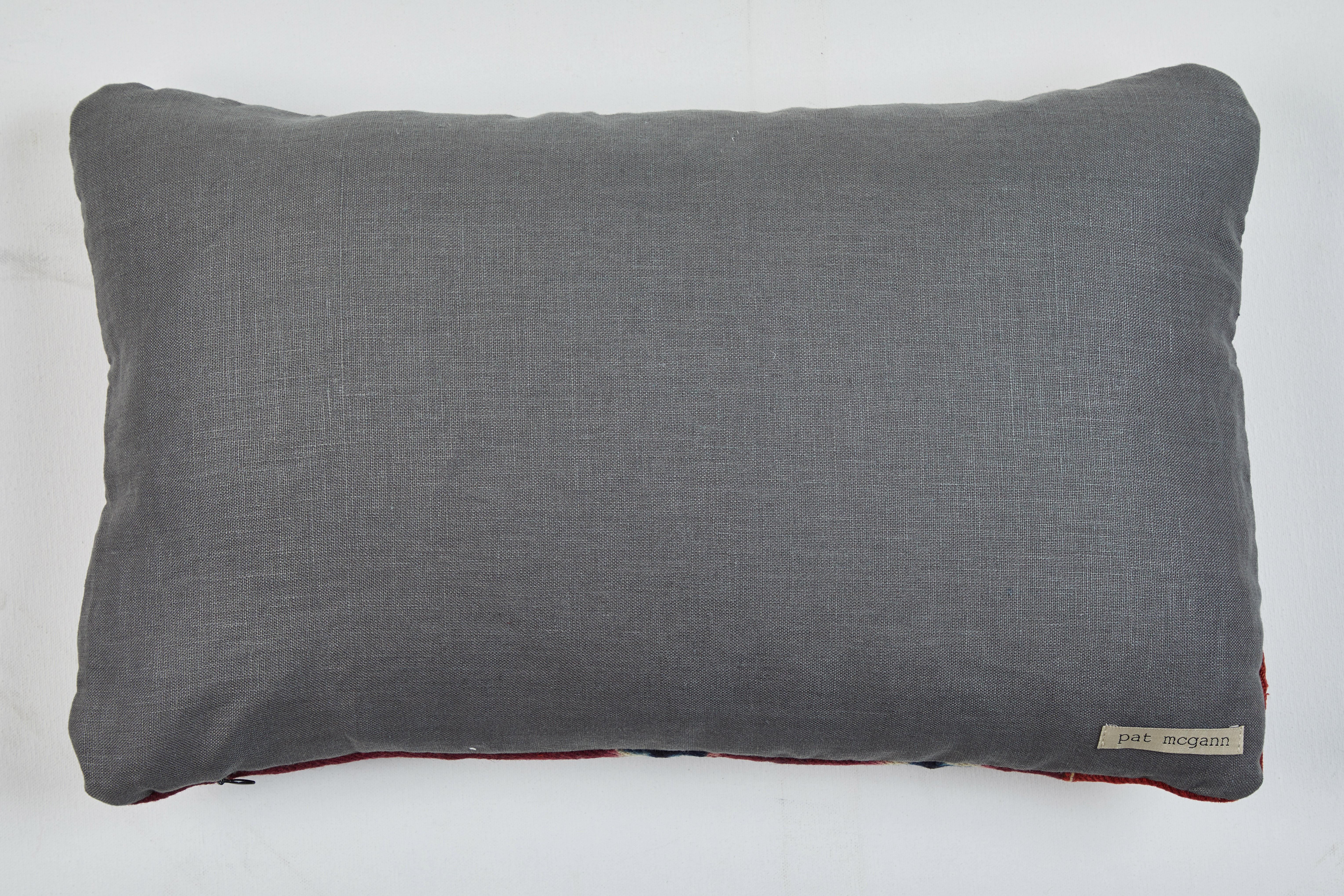 Antique Tibetan Yak Wool Pillow In Good Condition For Sale In Los Angeles, CA