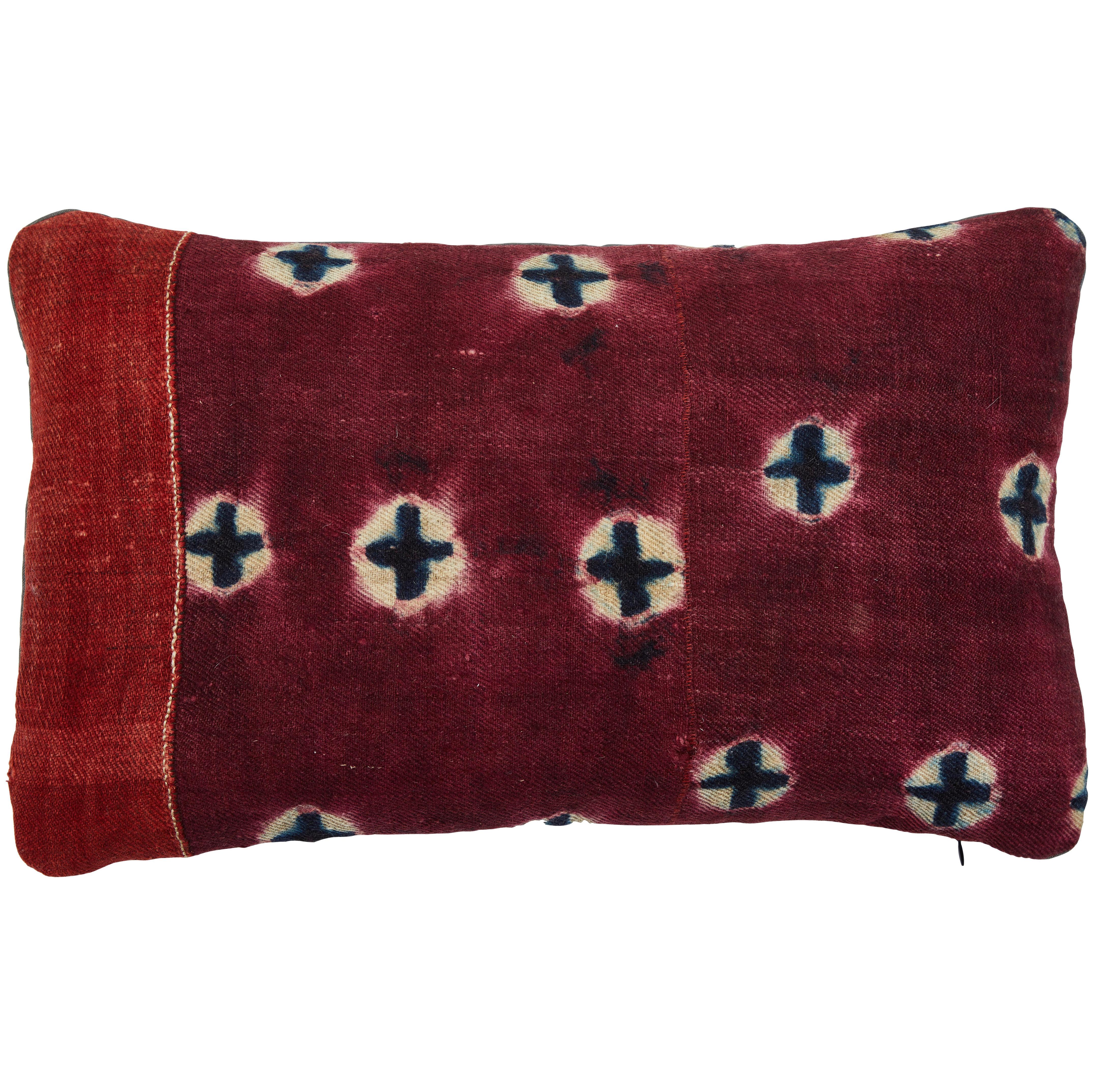 Antique Tibetan Yak Wool Pillow For Sale