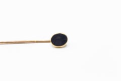 Antique Tie Pin Made in Gold with Black Enamel on it