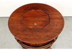 Rare Antique Mahogany Rotating Cellerette
