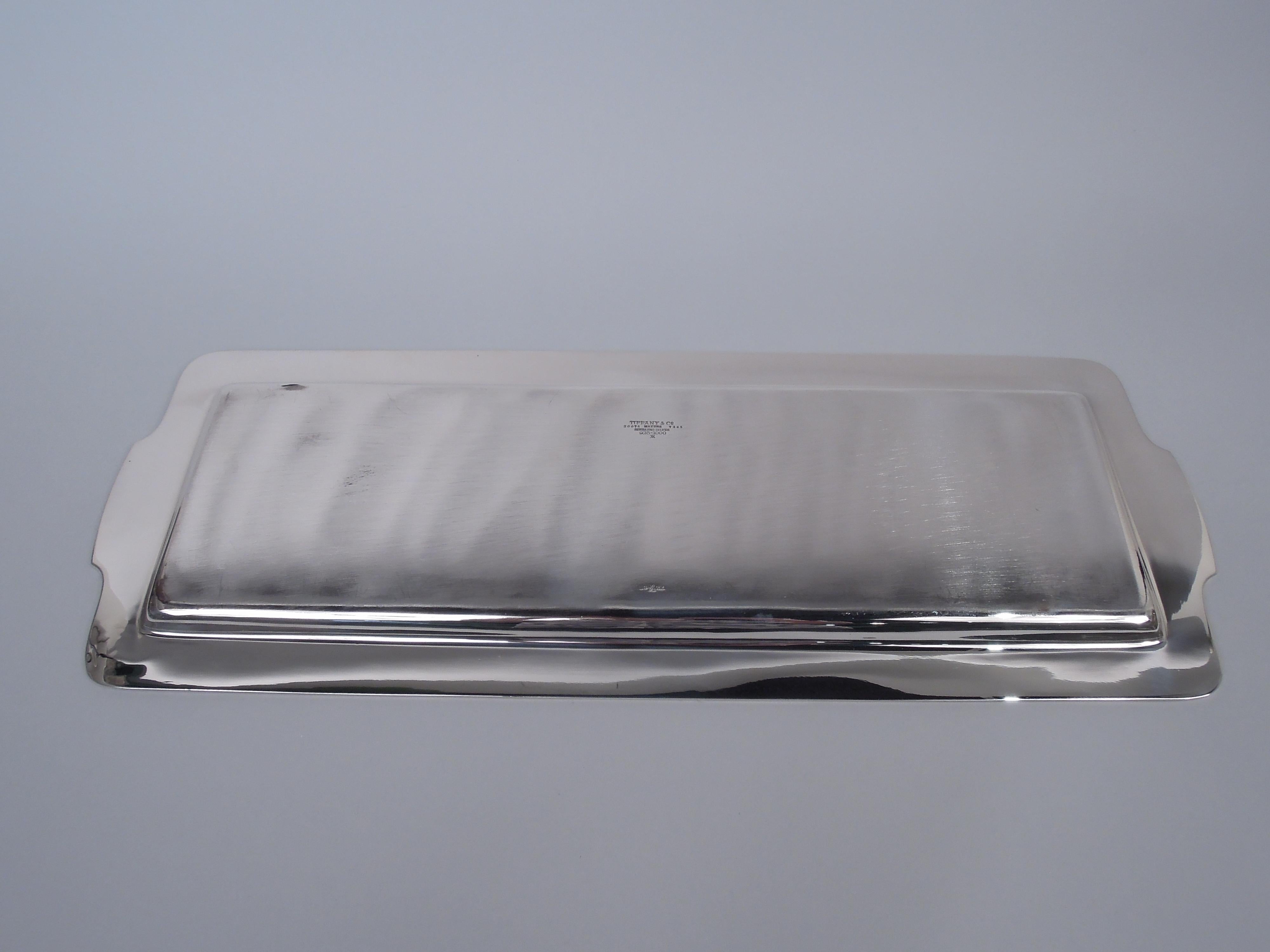 Antike Tiffany American Art Deco Sterling Silber Bar Tablett (amerikanisch) im Angebot
