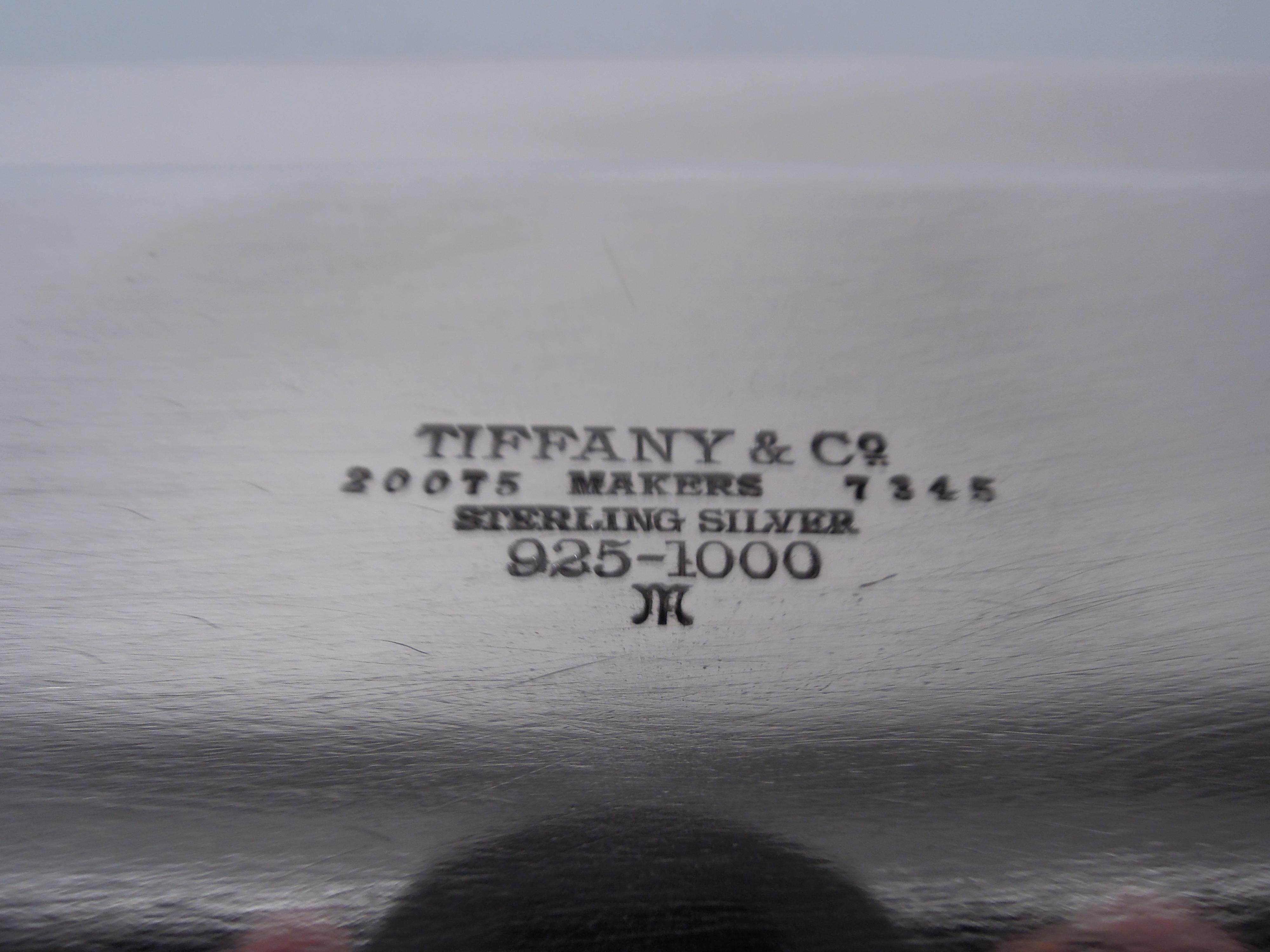 Antike Tiffany American Art Deco Sterling Silber Bar Tablett (20. Jahrhundert) im Angebot