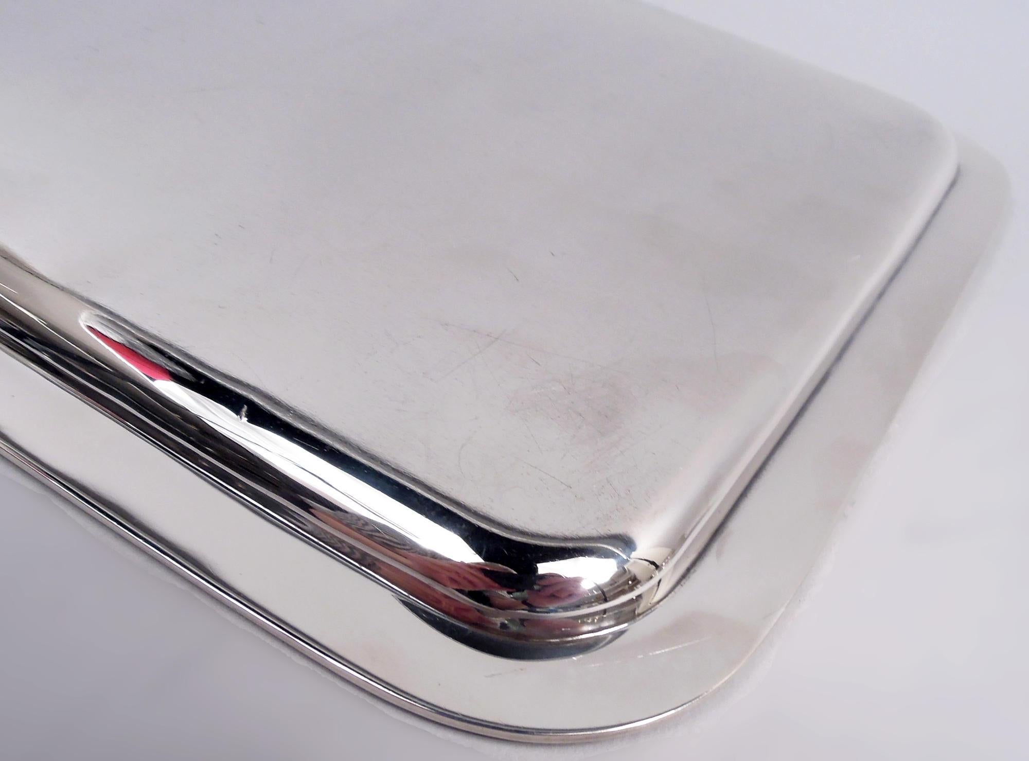 Argent sterling Plateau de toilette ancien en argent sterling Art Déco américain de Tiffany en vente