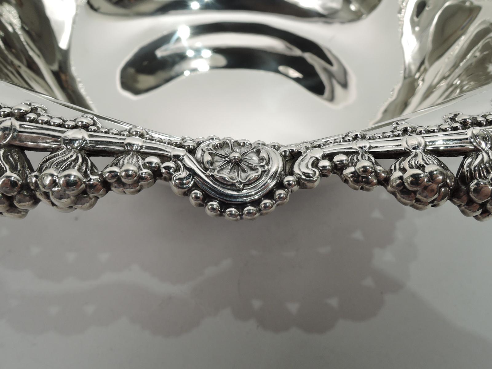 20th Century Antique Tiffany American Art Nouveau Sterling Silver Bowl