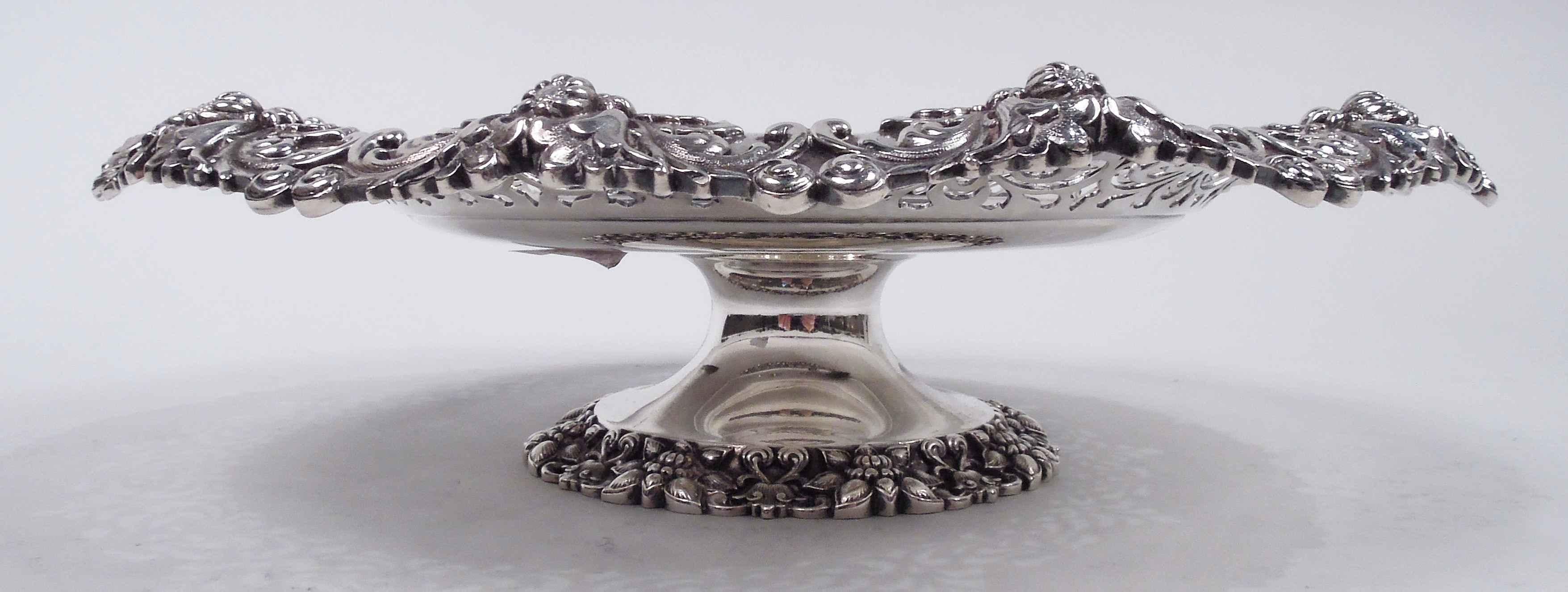 Victorian Antique Tiffany American Classical Sterling Silver Compote  