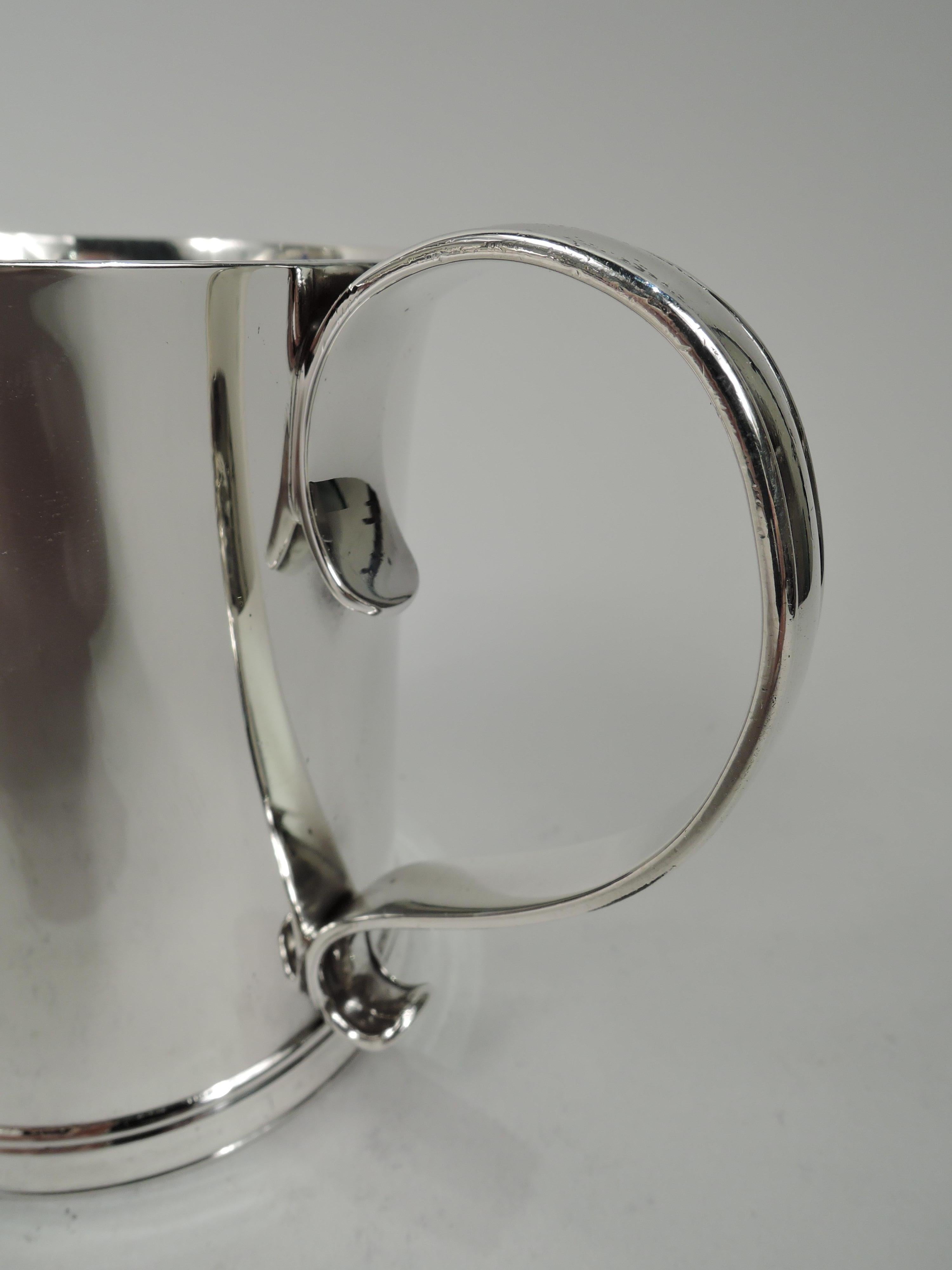 20th Century Antique Tiffany American Colonial Revival Sterling Silver Baby Cup