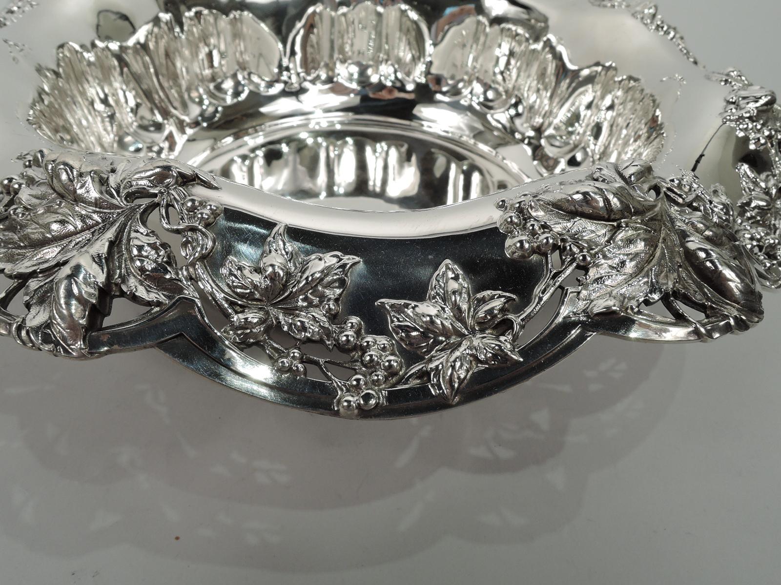 Early 20th Century Antique Tiffany American Edwardian Art Nouveau Sterling Silver Bowl