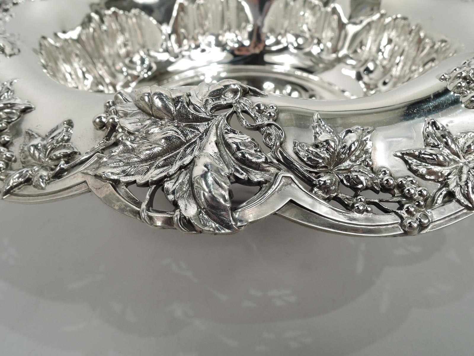 Antique Tiffany American Edwardian Art Nouveau Sterling Silver Bowl 1
