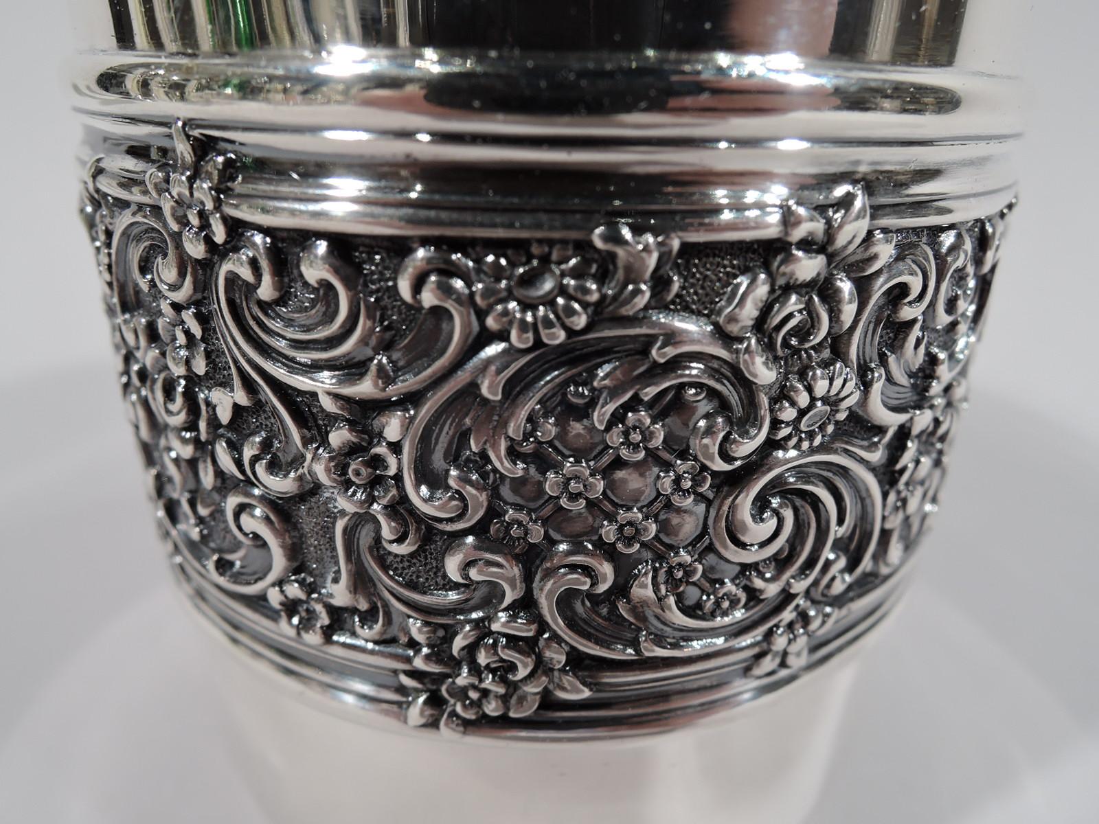 20th Century Antique Tiffany American Edwardian Sterling Silver Baby Cup